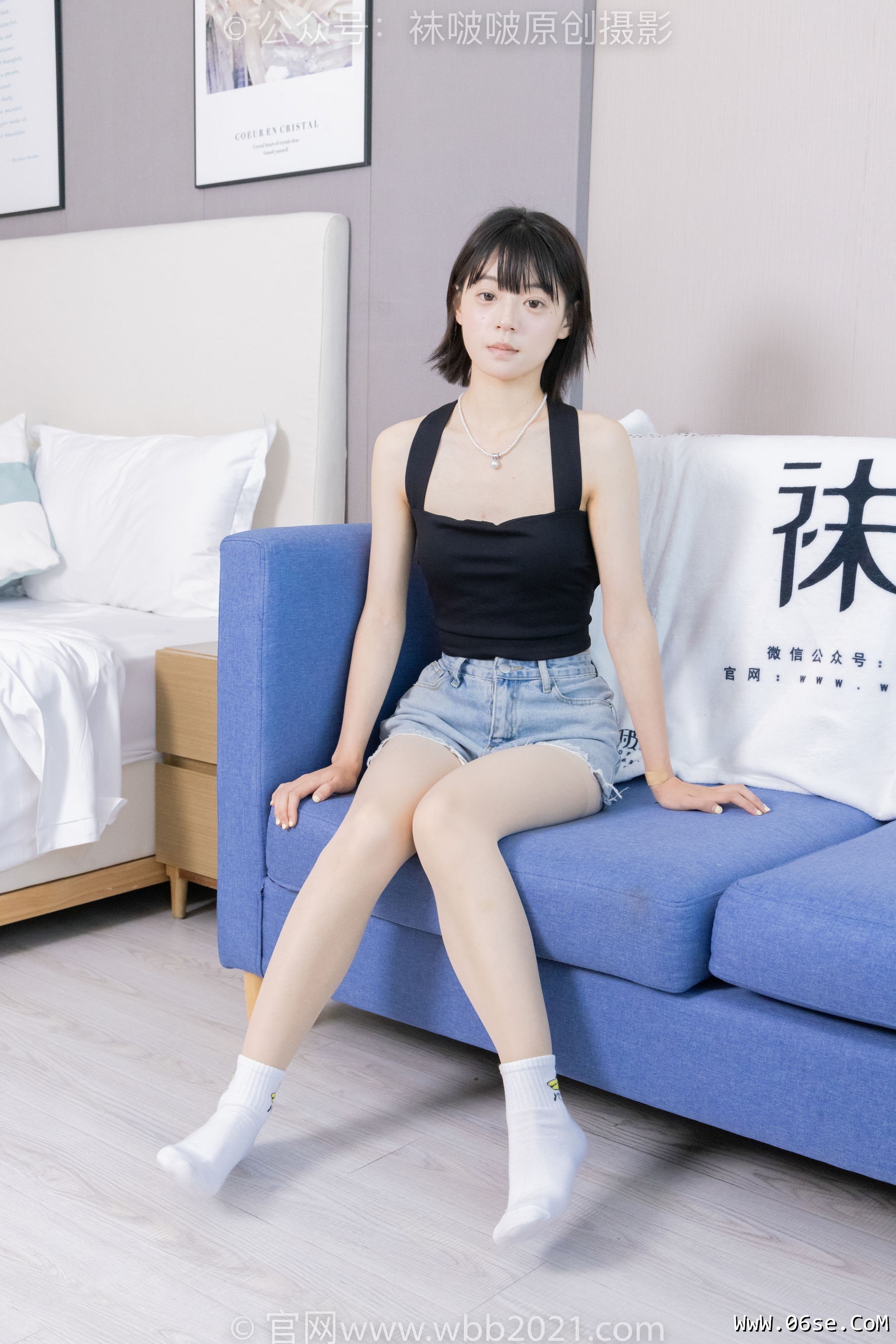 图片[115]-BoBoSocks袜啵啵 No.422 糯米 -长靴、白棉袜、肉丝[140P]-六色网