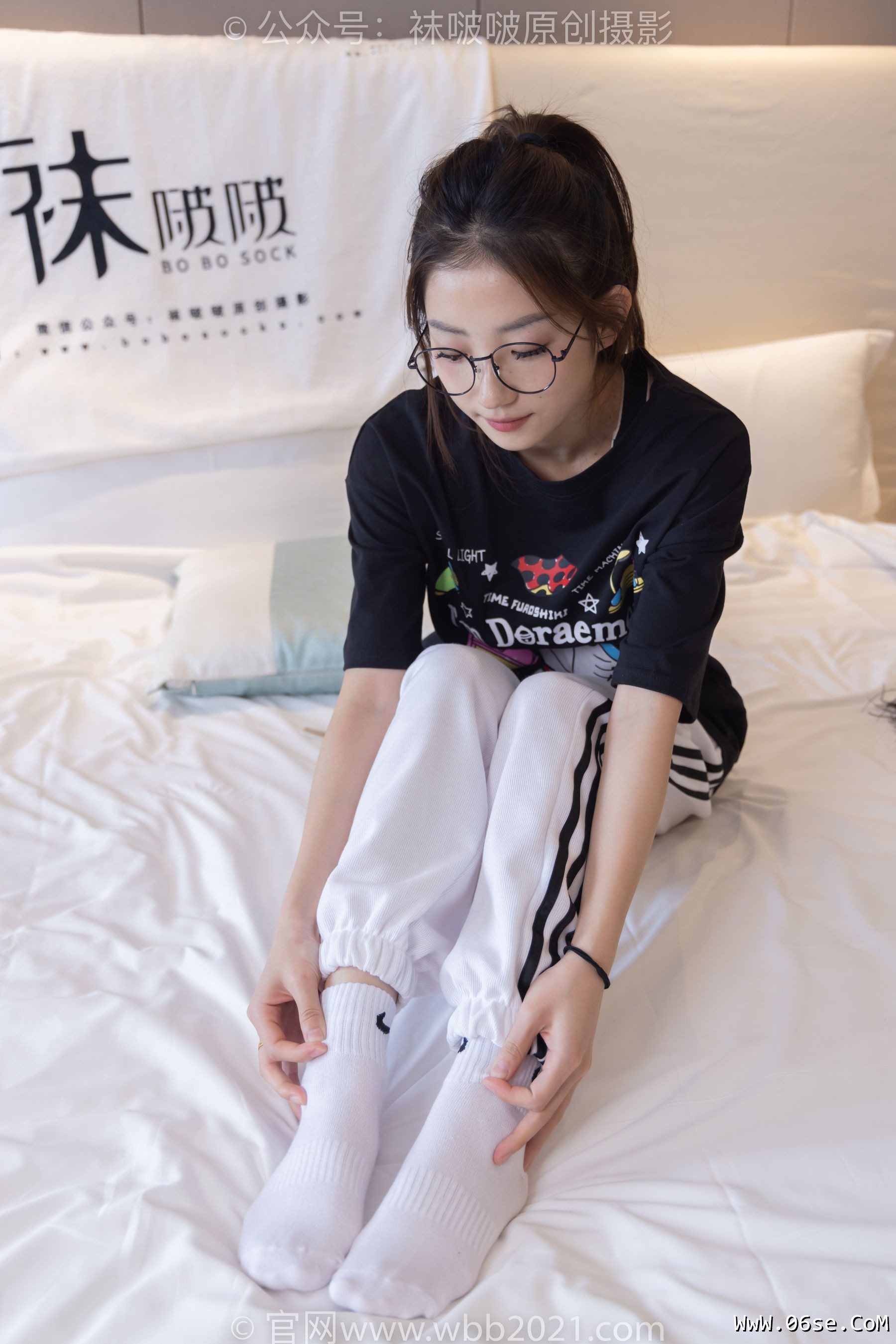 图片[136]-BoBoSocks袜啵啵 No.382 小沫 -板鞋、白棉袜[143P]-六色网