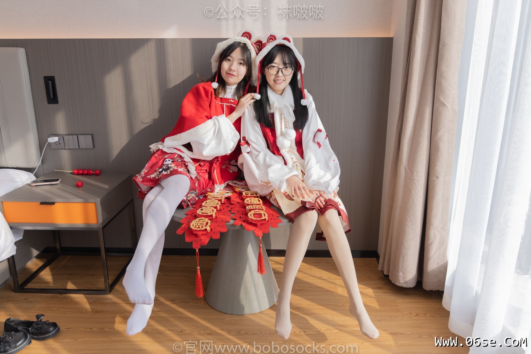 图片[136]-BoBoSocks袜啵啵 No.054 小甜豆与稚予-给大家拜年啦[139P]-六色网