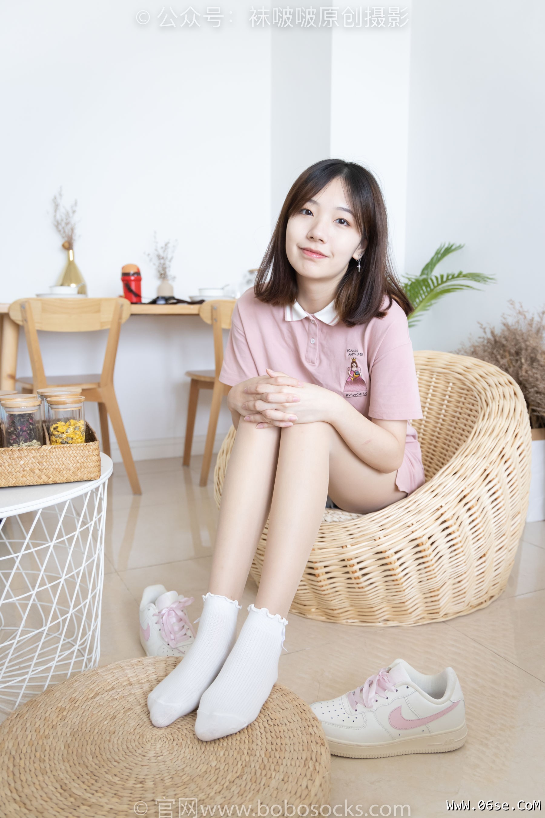 图片[72]-BoBoSocks袜啵啵 No.163 小甜豆-空军一号板鞋、白棉袜、肉丝[135P]-六色网