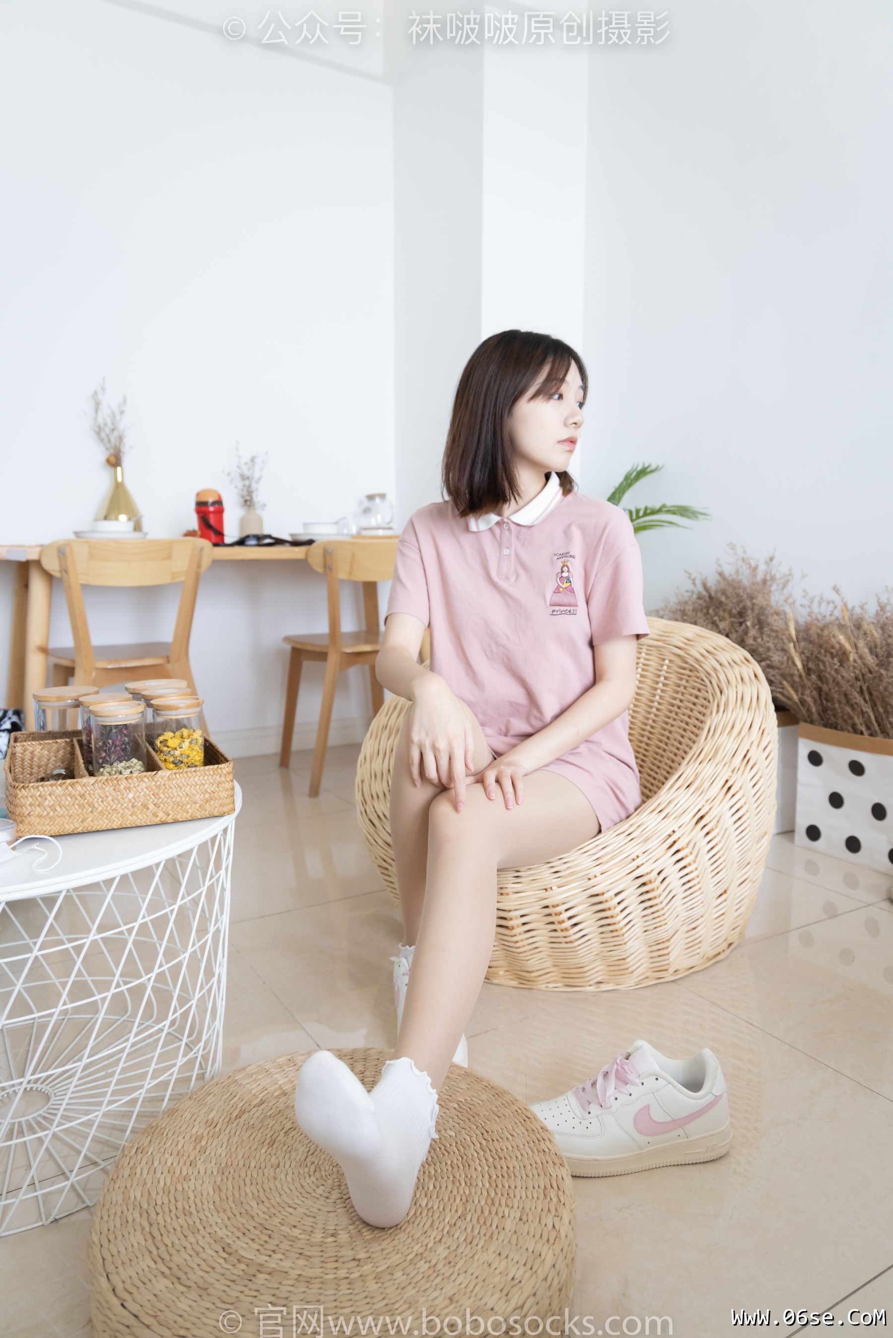 图片[64]-BoBoSocks袜啵啵 No.163 小甜豆-空军一号板鞋、白棉袜、肉丝[135P]-六色网