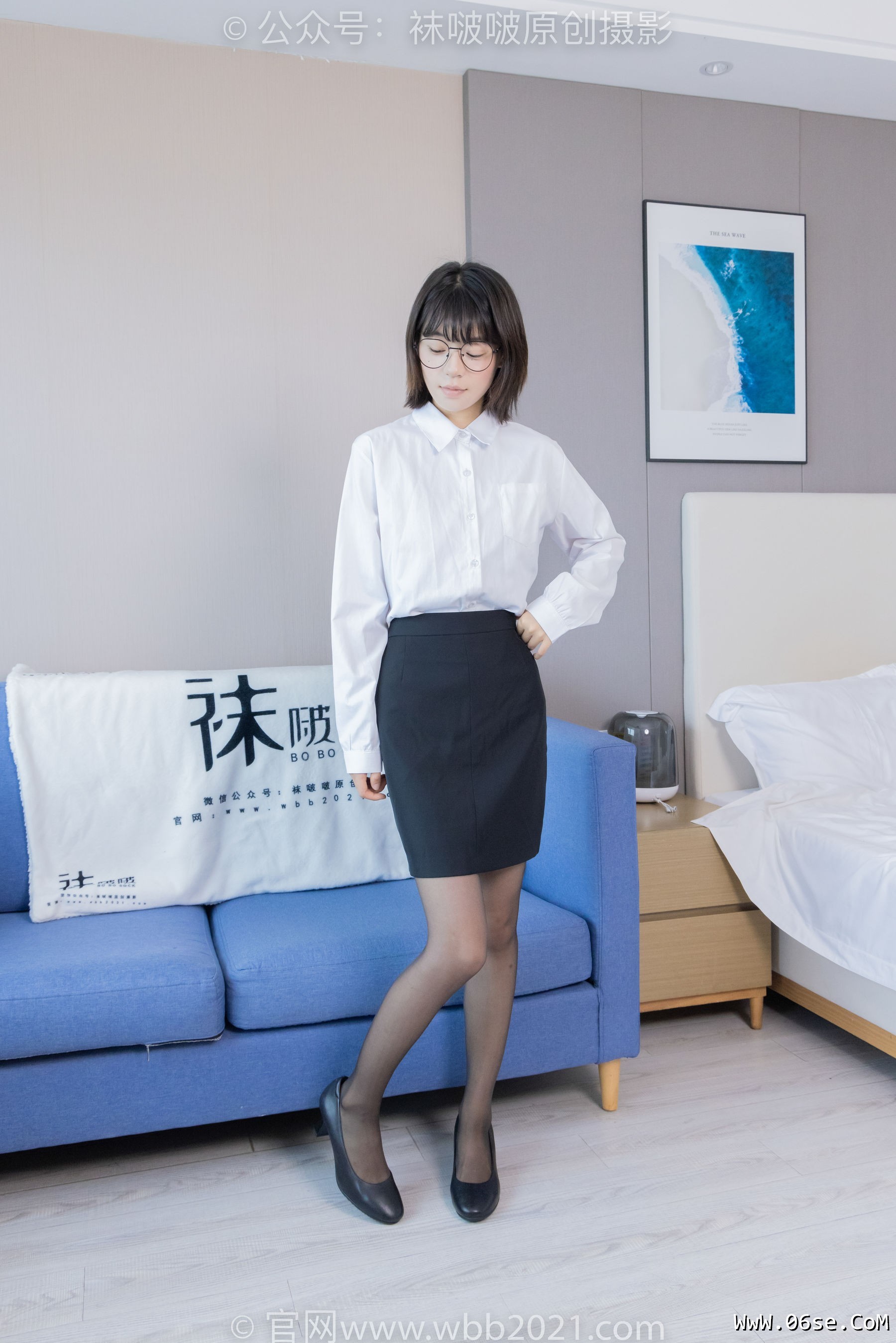 图片[96]-BoBoSocks袜啵啵 No.436 糯米 -OL制服、两双平底鞋、薄黑丝、厚肉丝[150P]-六色网