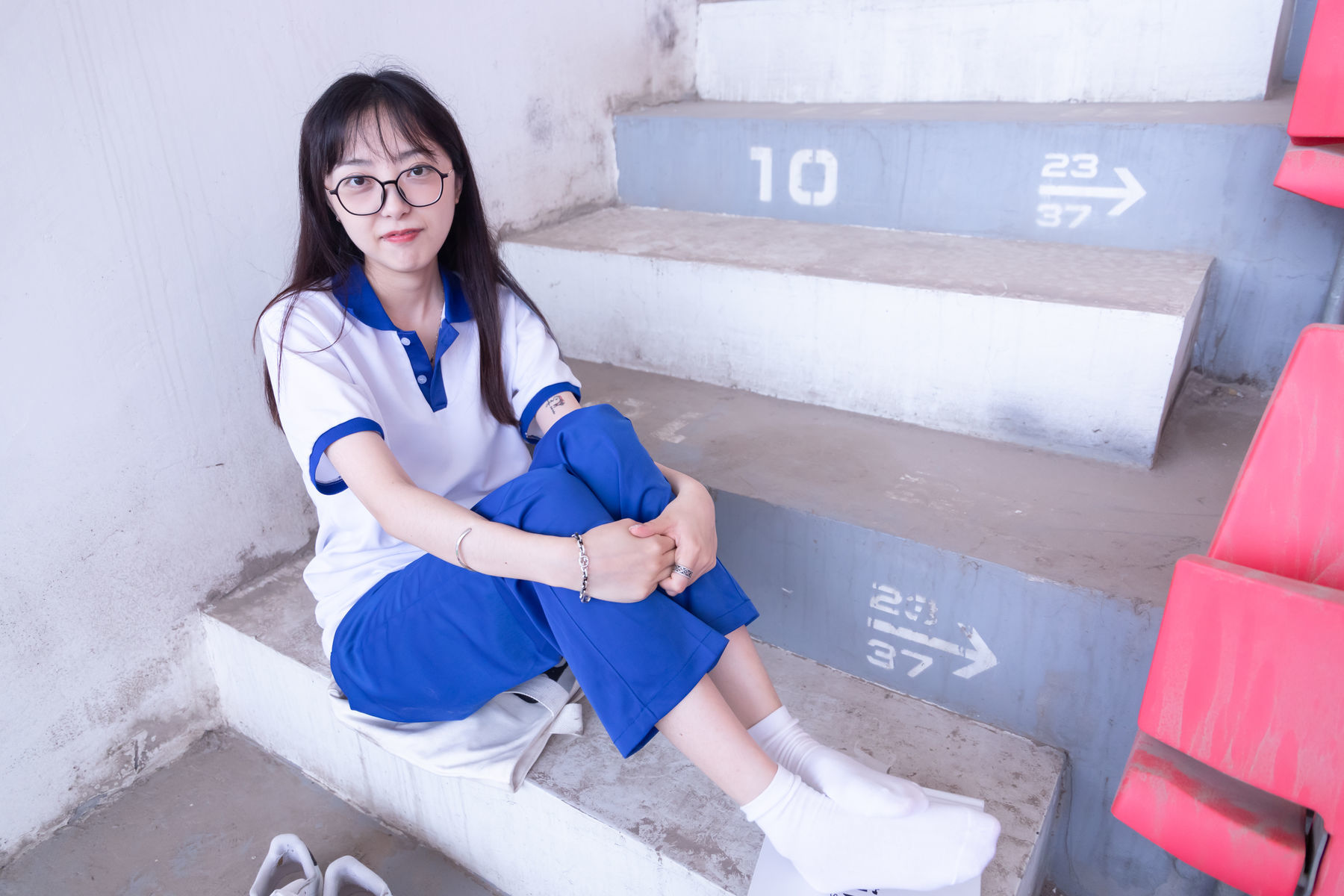 图片[63]-BoBoSocks袜啵啵 No.002 稚予-校服、贝壳头、白棉袜、裸足[139P]-六色网
