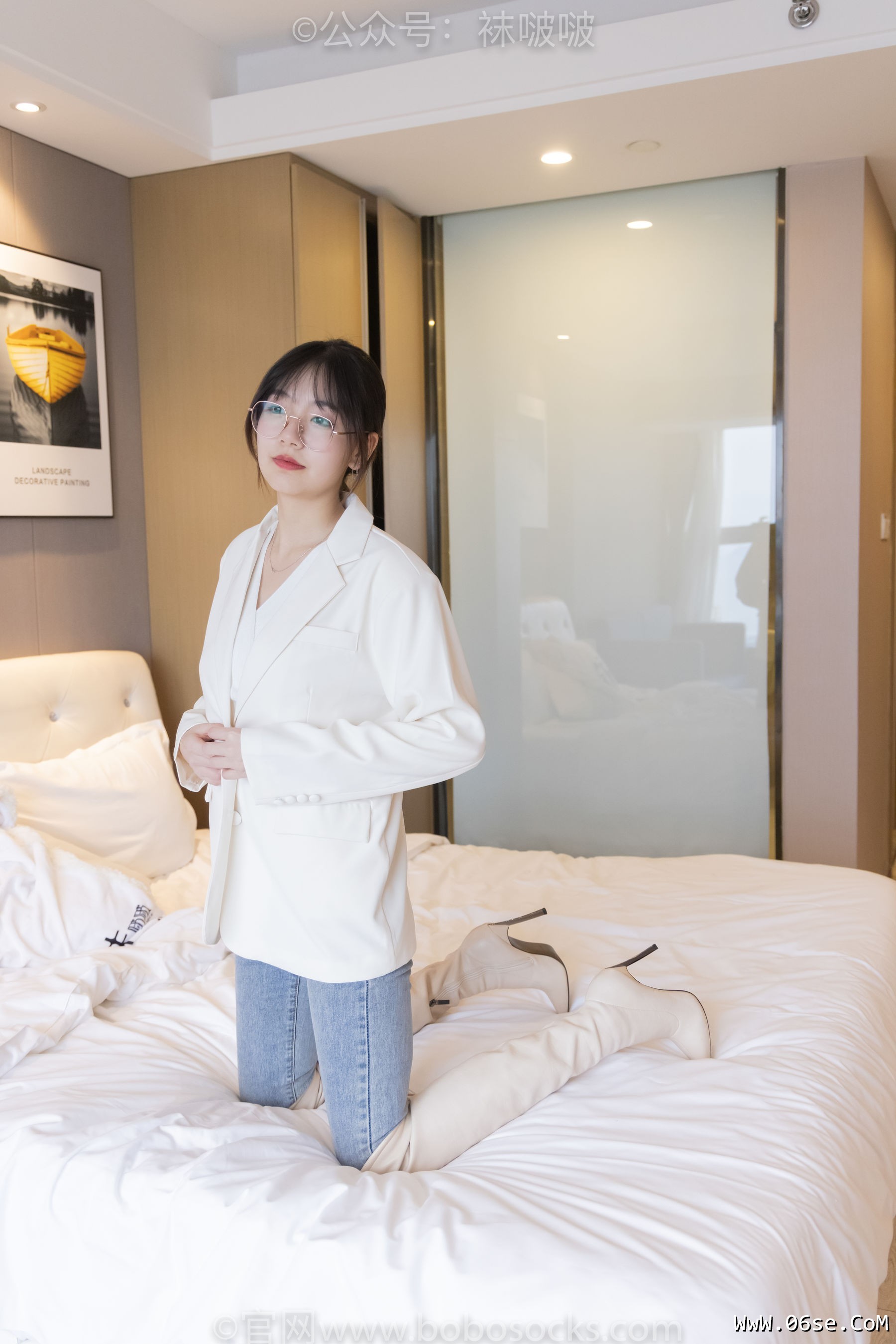 图片[46]-BoBoSocks袜啵啵 No.050 小甜豆-高跟长靴、白棉袜[175P]-六色网