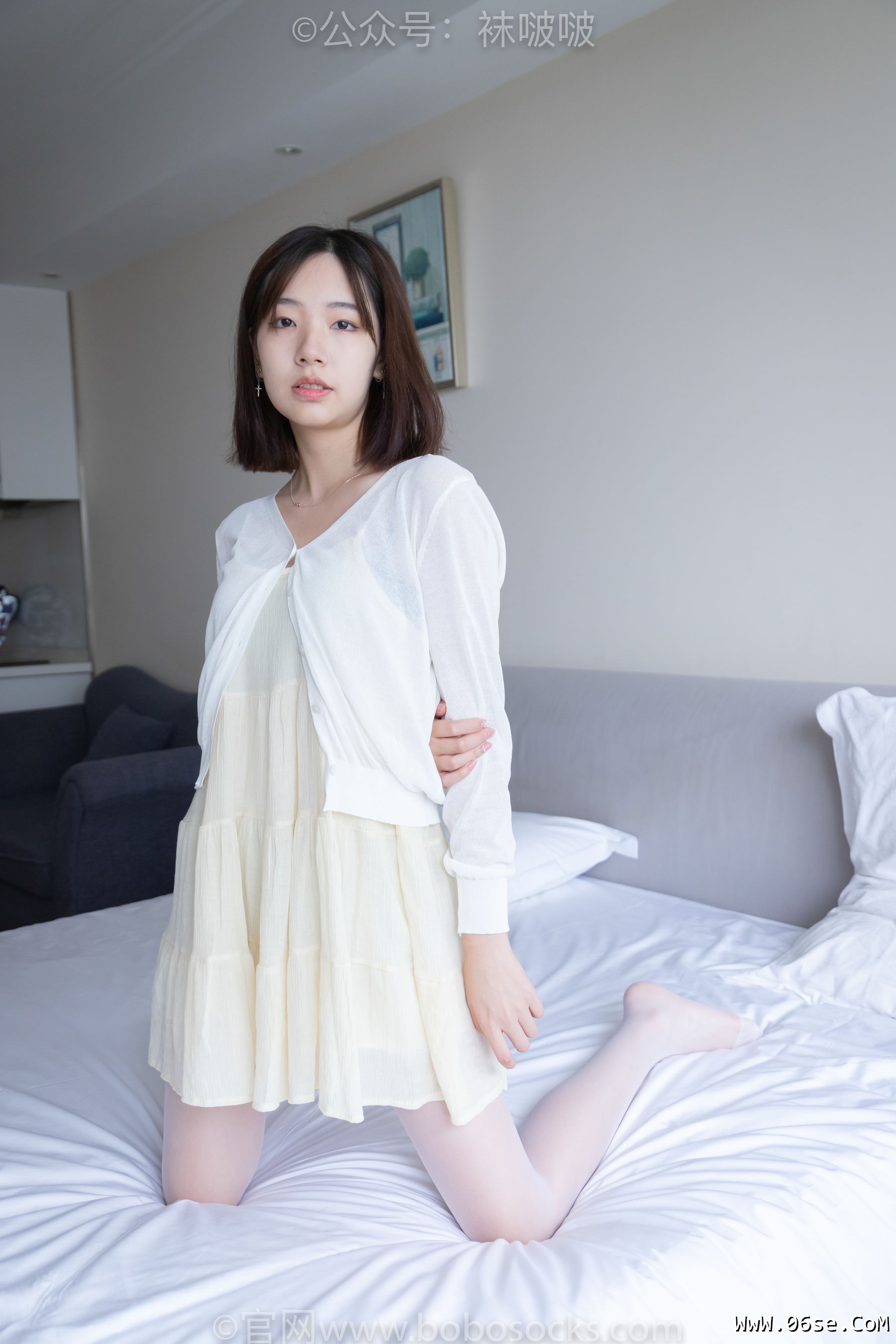 图片[98]-BoBoSocks袜啵啵 No.005 小甜豆-帆布鞋、薄白丝[133P]-六色网
