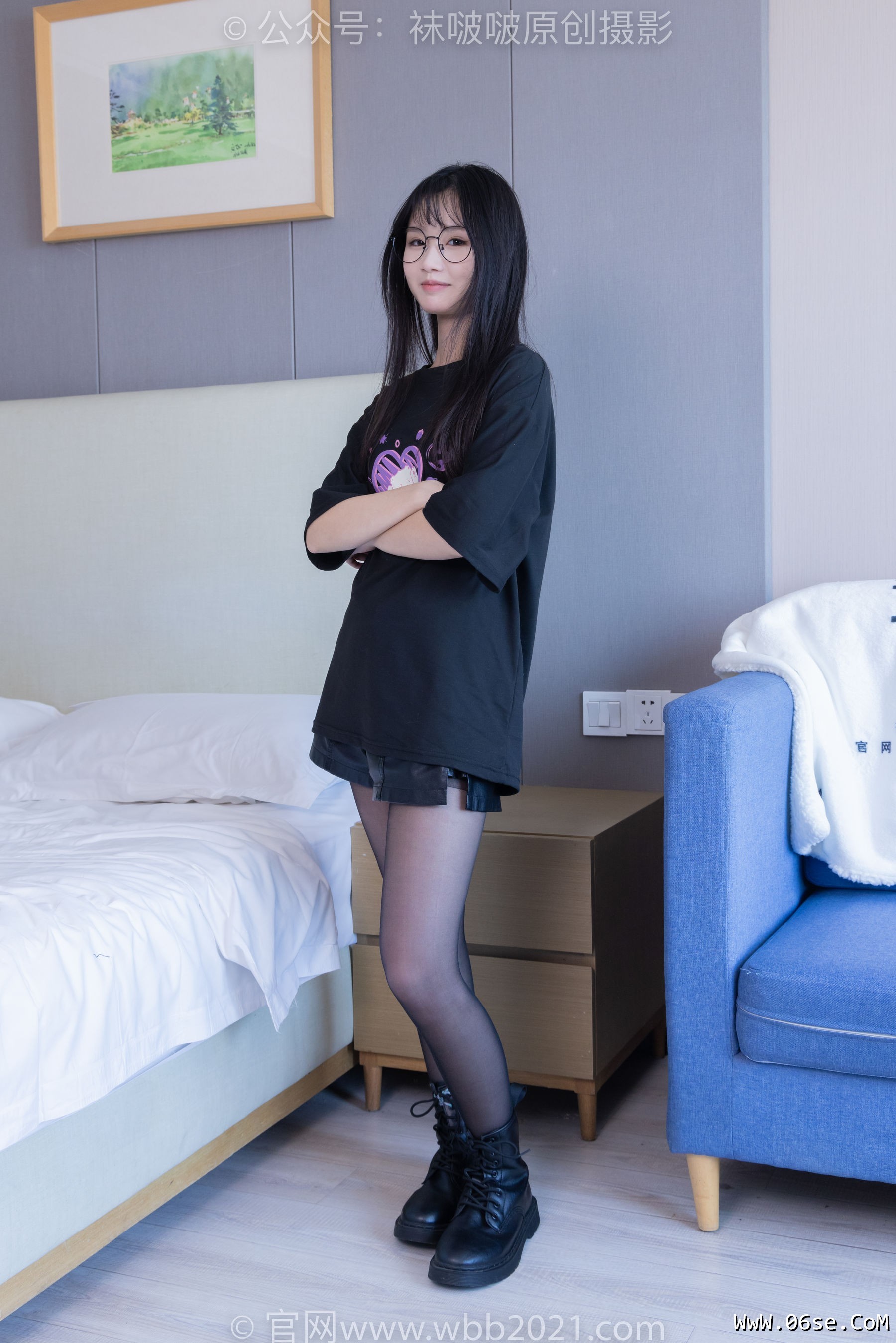 图片[107]-BoBoSocks袜啵啵 No.406 甜甜圈 -马丁靴、黑丝[150P]-六色网