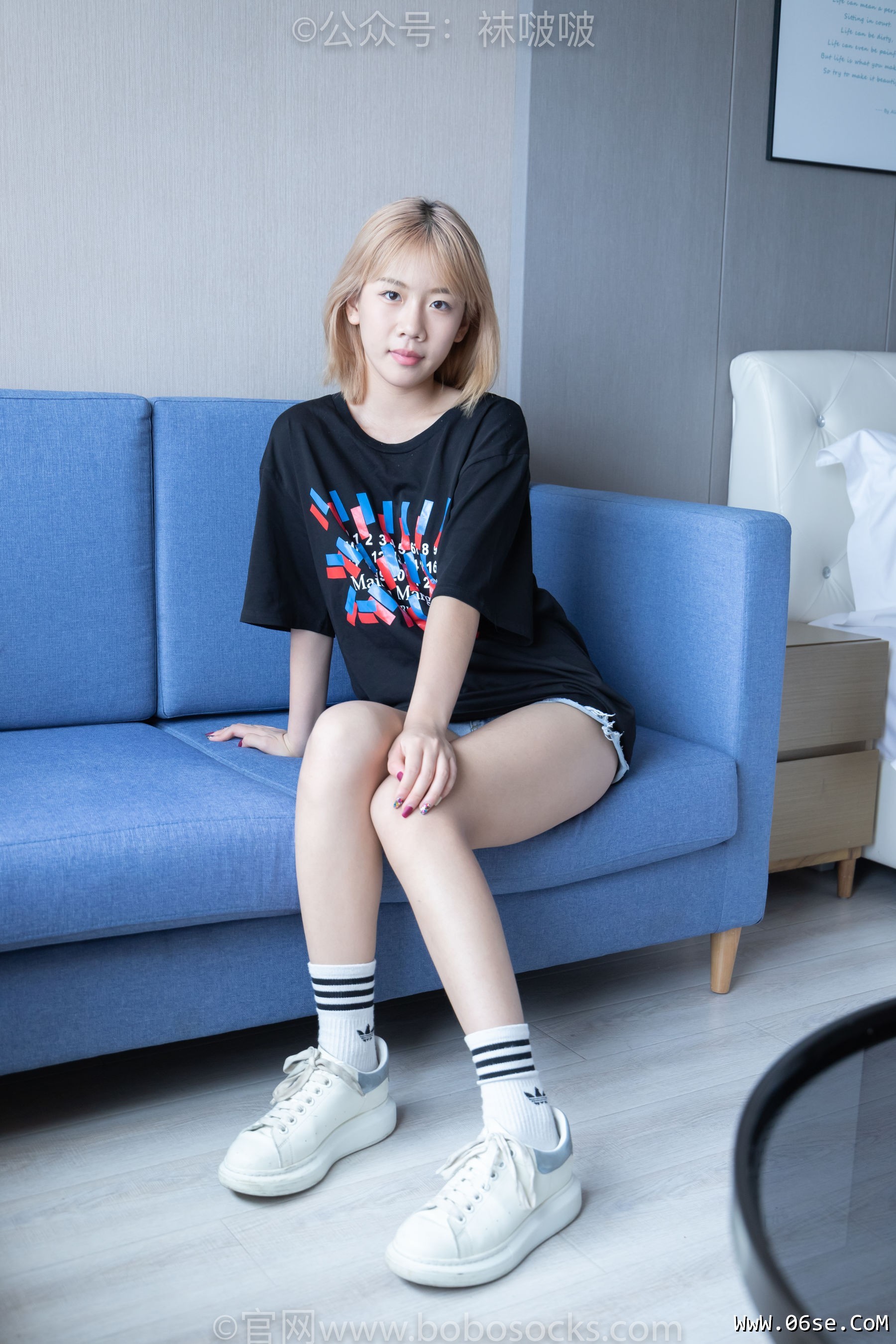 图片[3]-BoBoSocks袜啵啵 No.003 果冻-麦昆鞋、白色脏棉袜[133P]-六色网