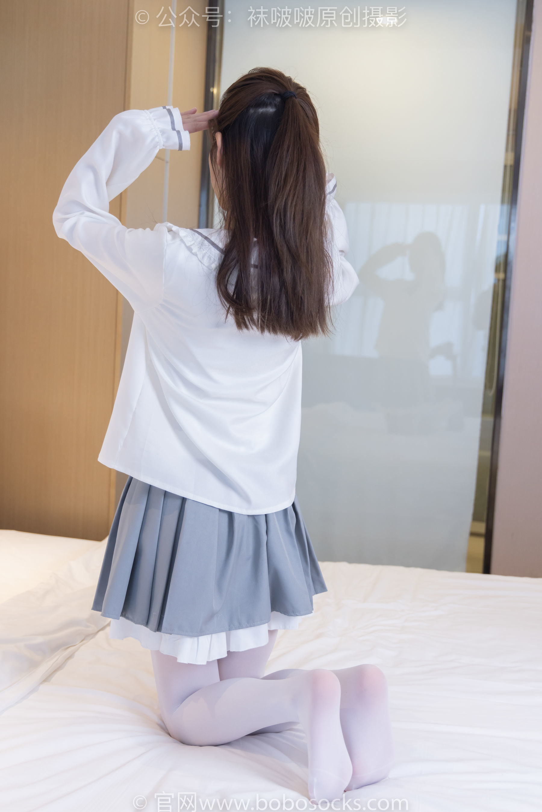 图片[15]-BoBoSocks袜啵啵 No.211 小沫 -高跟鞋、厚白丝[142P]-六色网