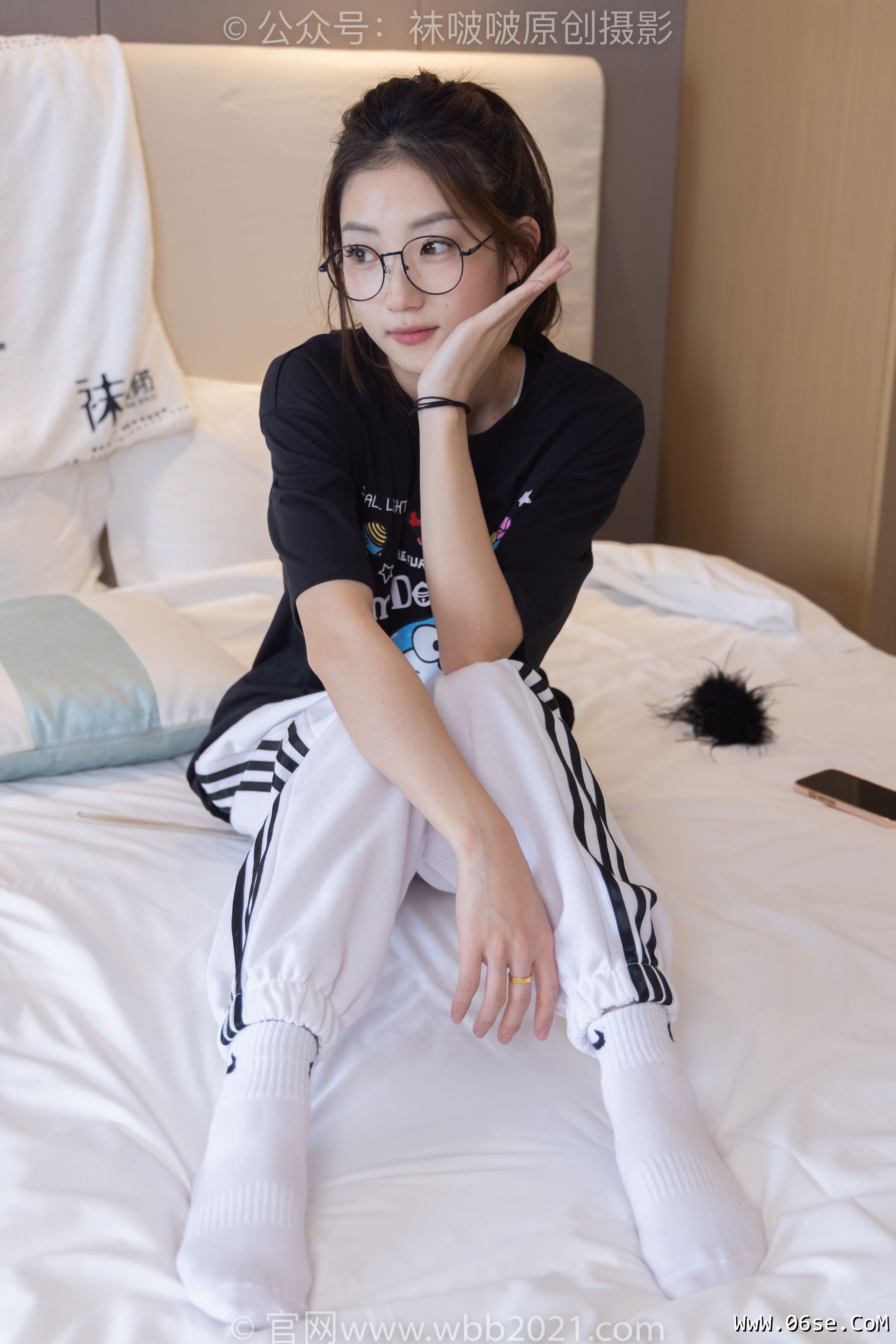 图片[125]-BoBoSocks袜啵啵 No.382 小沫 -板鞋、白棉袜[143P]-六色网