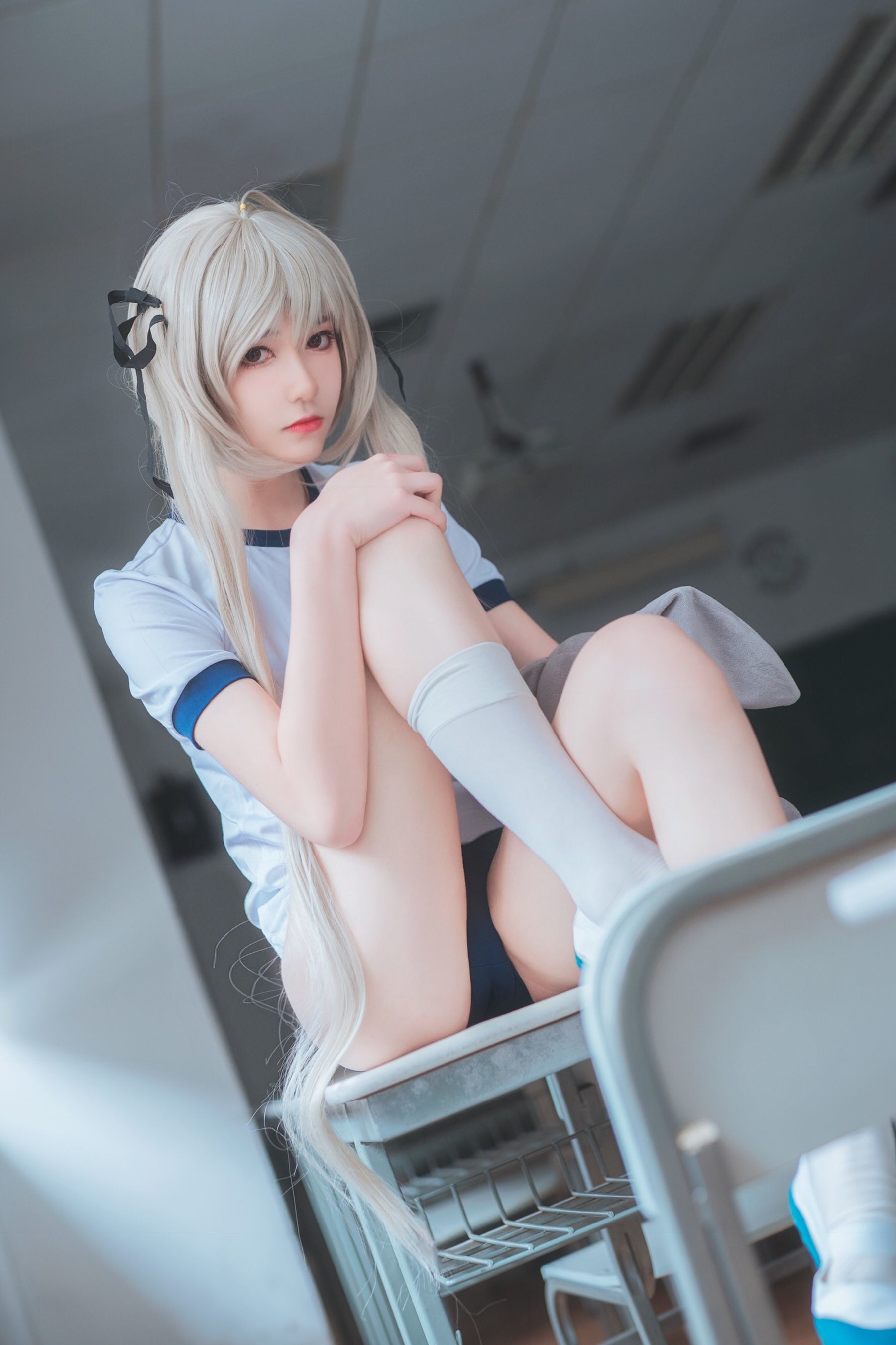 动漫博主南桃Momoko 春日野穹体操服[28P]-六色网