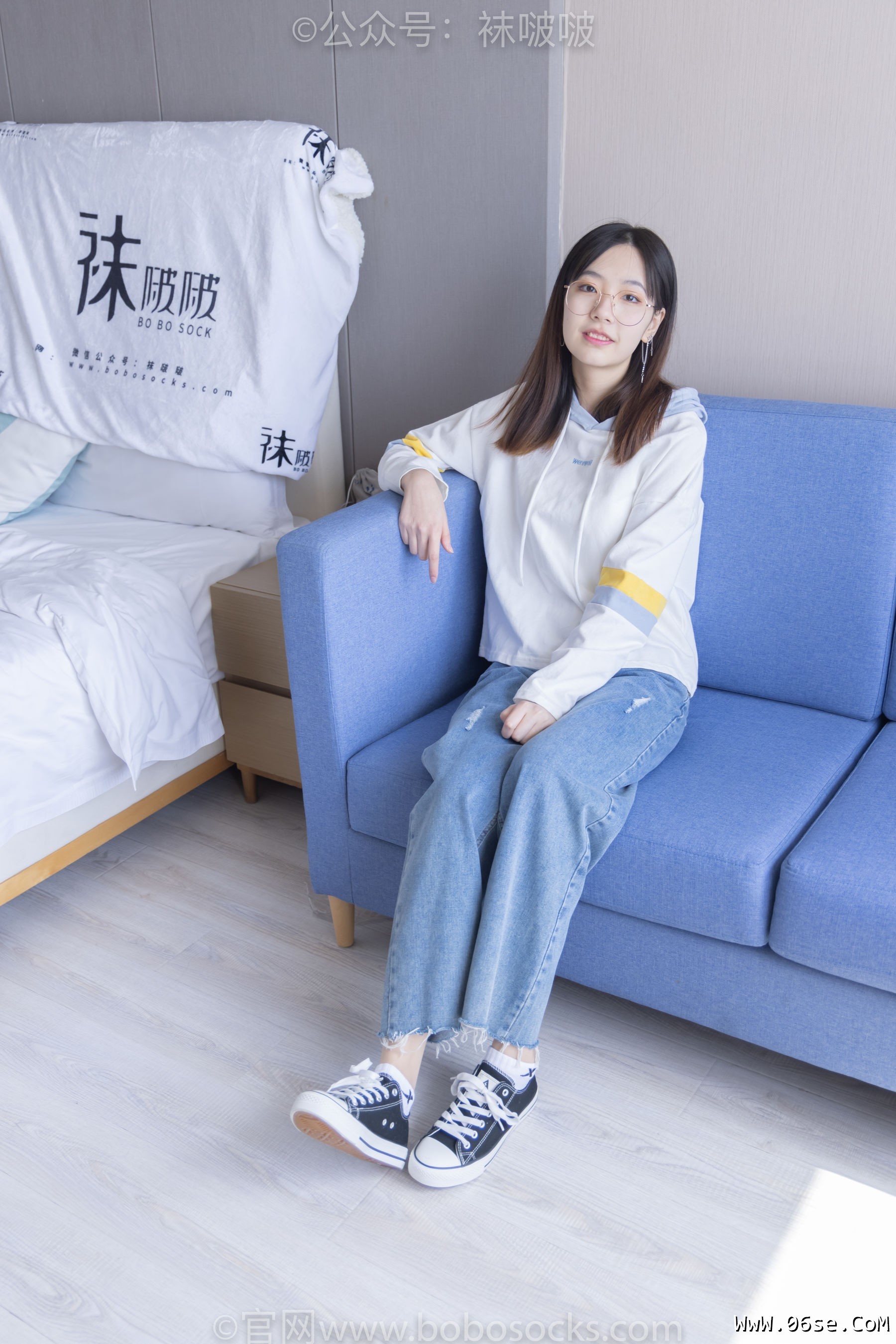 图片[15]-BoBoSocks袜啵啵 No.080 小甜豆-帆布鞋、白棉袜、肉丝[140P]-六色网