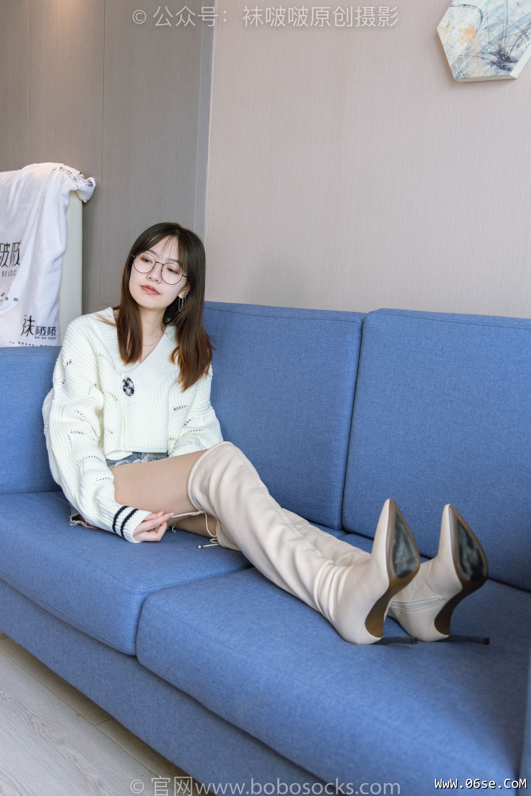 图片[101]-BoBoSocks袜啵啵 No.222 小甜豆-长靴、白棉袜、裸足[180P]-六色网