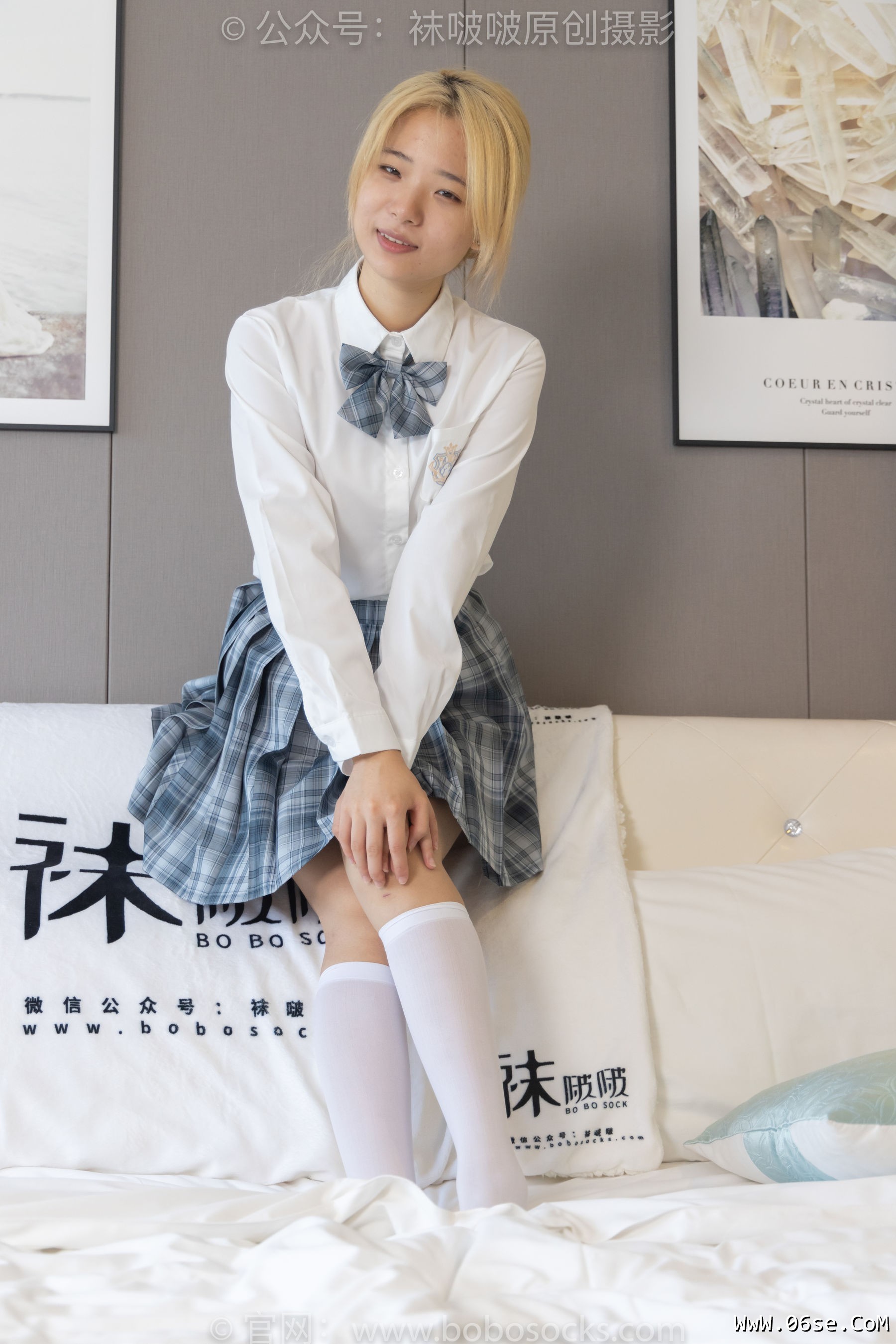 图片[38]-BoBoSocks袜啵啵 No.160 小淳-匡威板鞋、黑皮鞋、短肉丝、白丝小腿袜[140P]-六色网