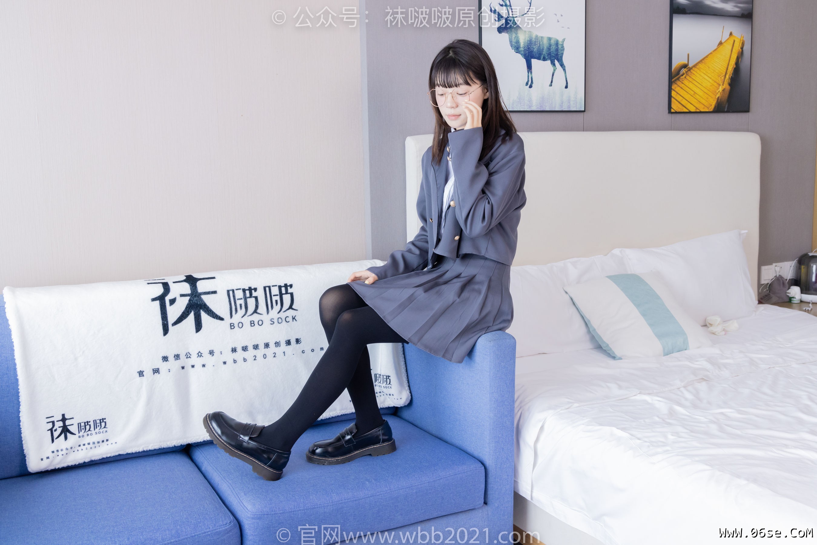 图片[63]-BoBoSocks袜啵啵 No.402 糯米 -皮鞋、厚黑丝、学院jk[140P]-六色网
