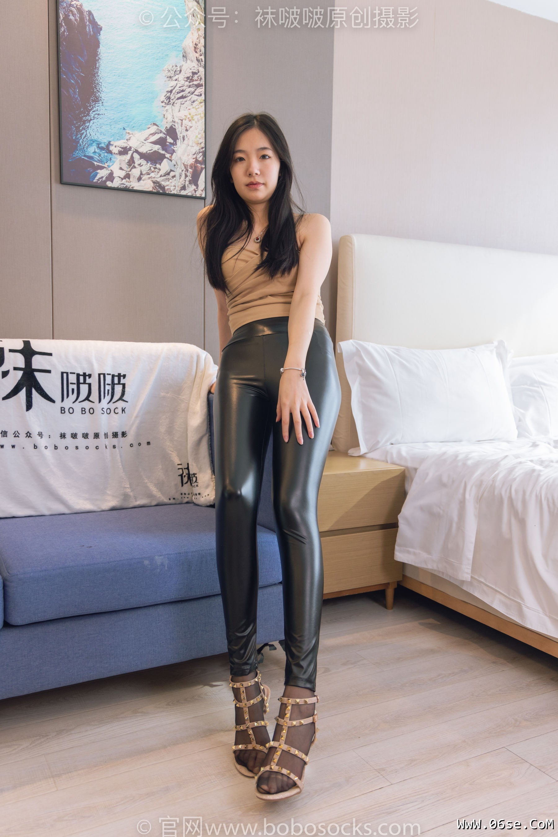 图片[61]-BoBoSocks袜啵啵 No.191 小甜豆-高跟鞋、黑丝、皮裤裤里丝[140P]-六色网