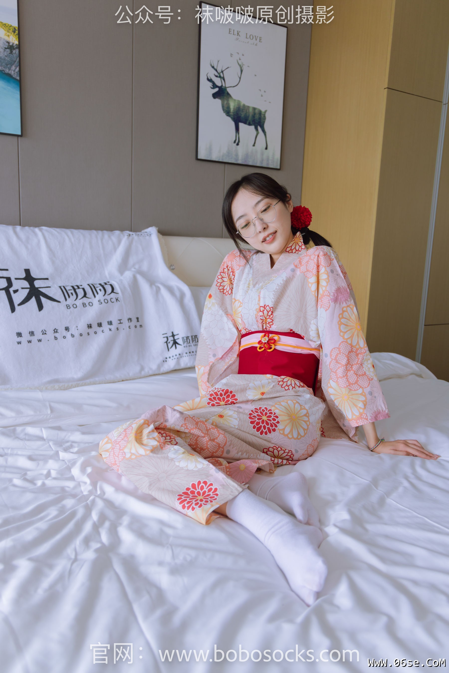 图片[146]-BoBoSocks袜啵啵 No.137 稚予-木屐、分指白棉袜、裸足、和风浴衣[170P]-六色网