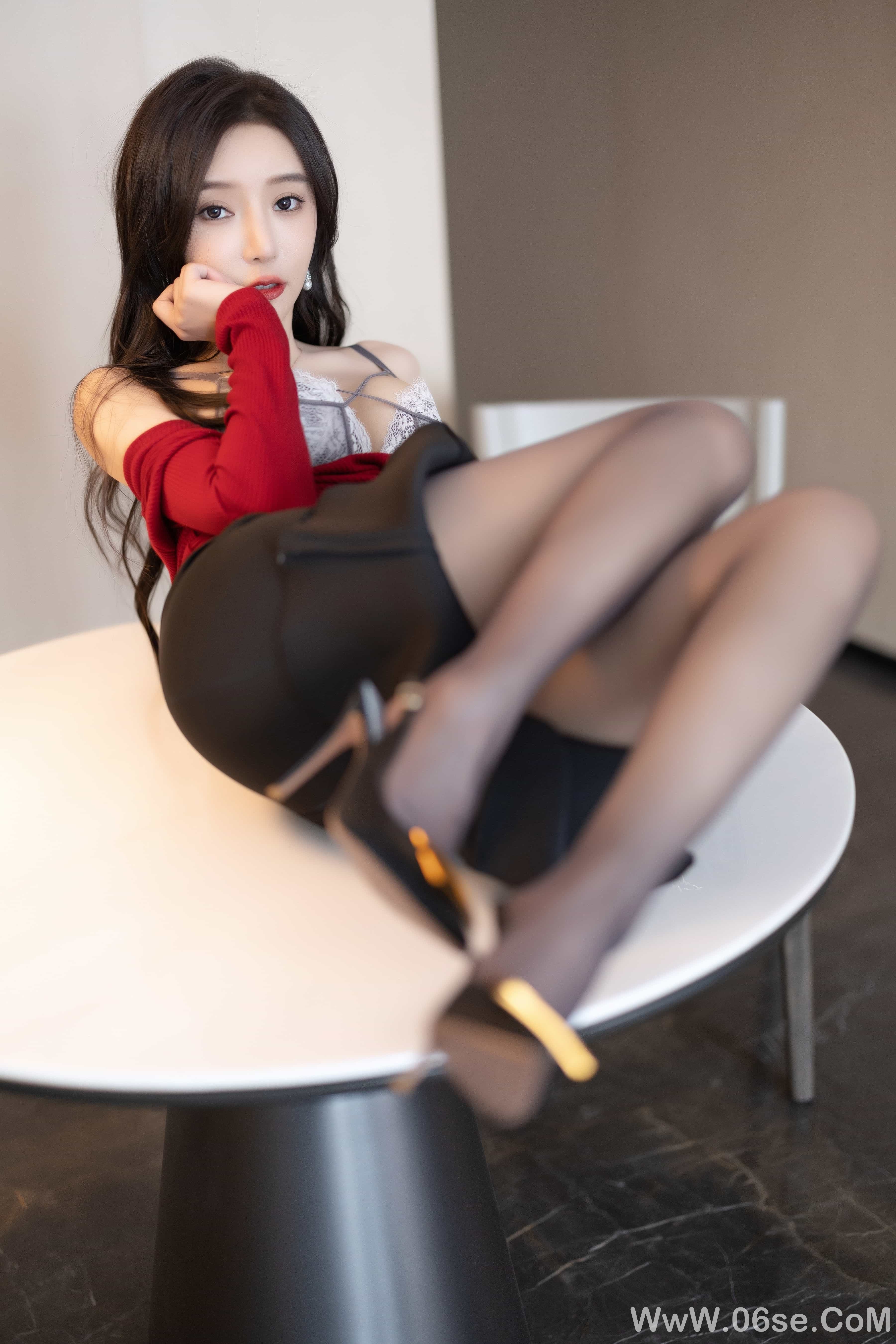 图片[34]-王馨瑶Yanni – 内购 黑色鱼尾裙[95P]-六色网