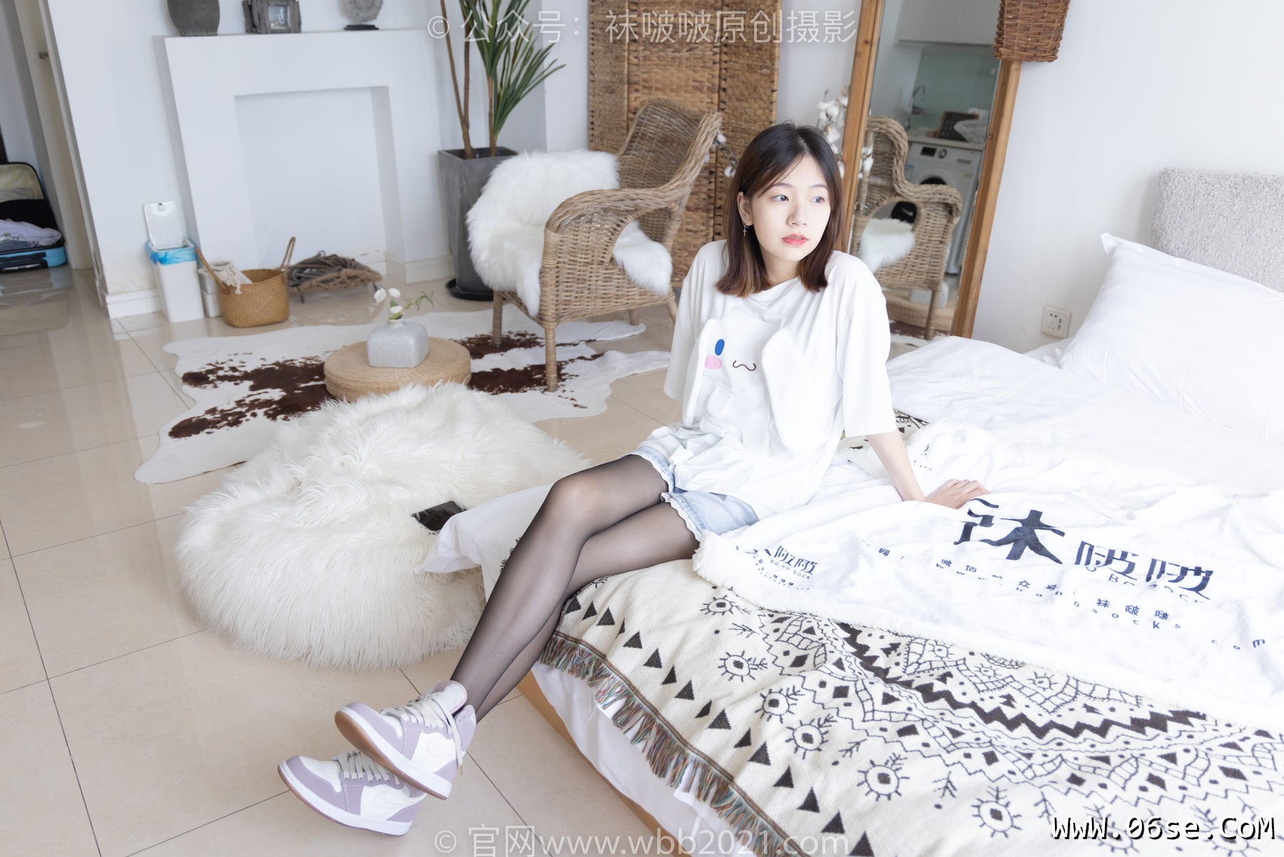 图片[56]-BoBoSocks袜啵啵 No.233 小甜豆-板鞋、黑丝[142P]-六色网
