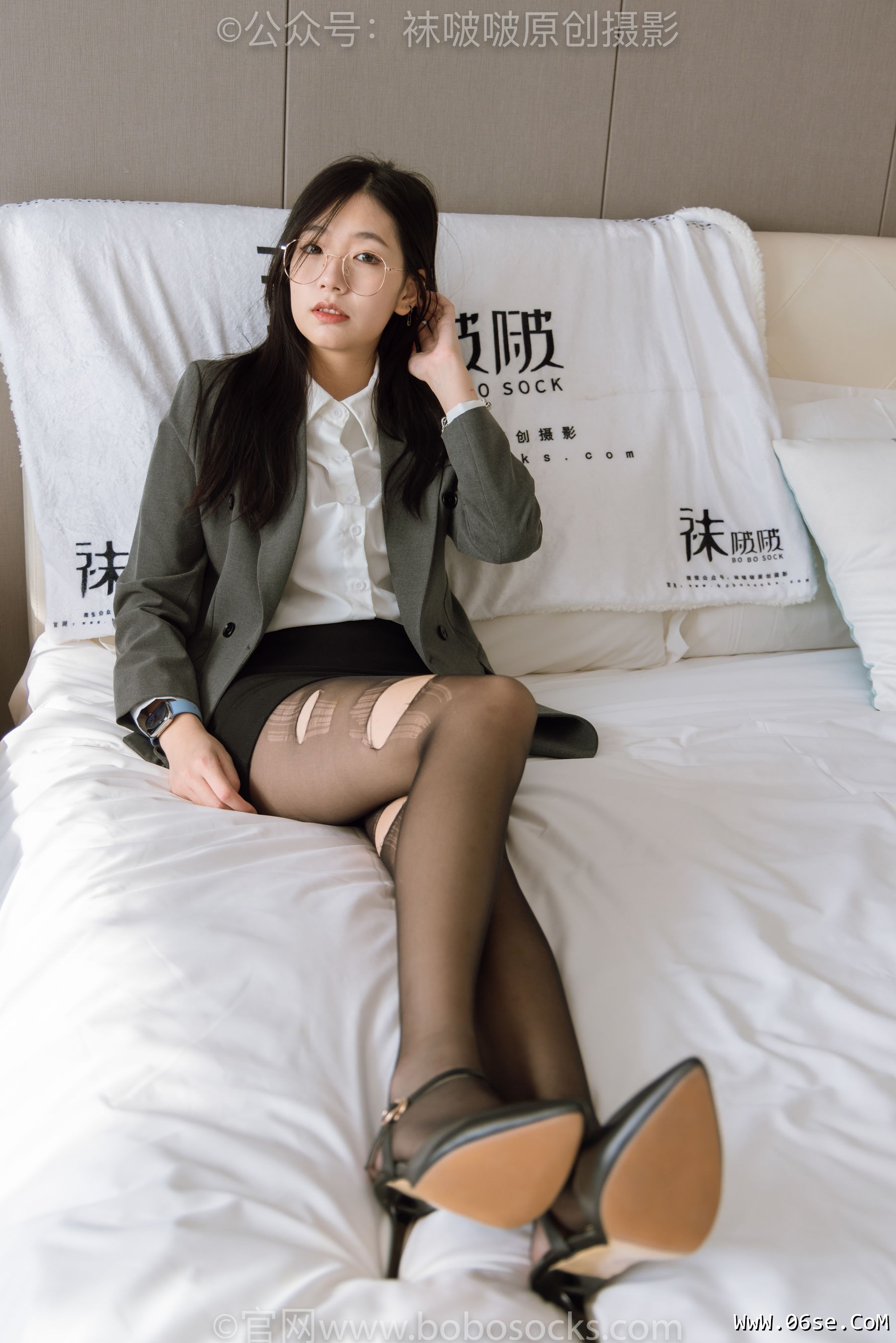 图片[68]-BoBoSocks袜啵啵 No.179 小甜豆-OL制服、高跟鞋、黑丝、撕丝袜剧情[140P]-六色网