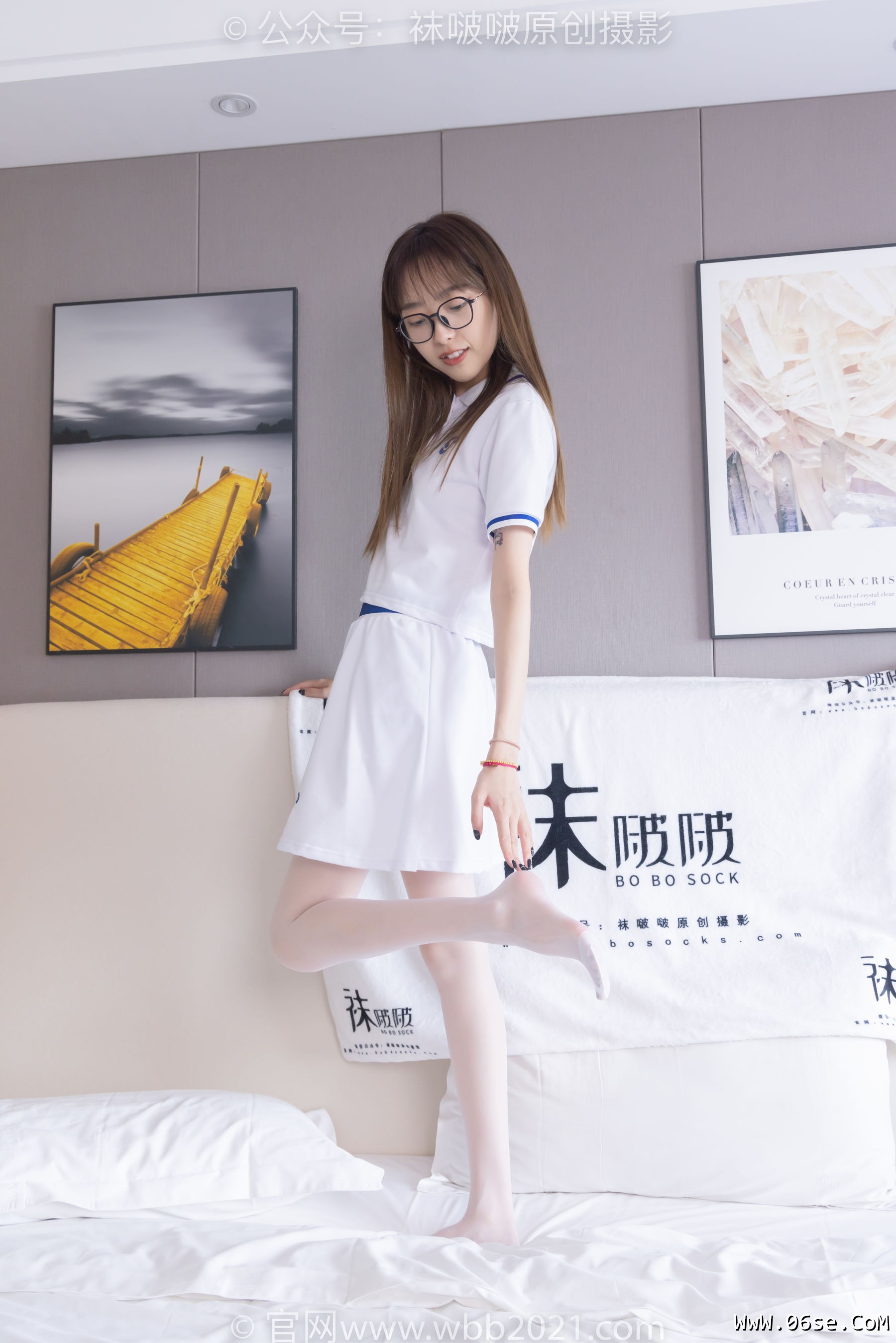 图片[50]-BoBoSocks袜啵啵 No.344 稚予 -板鞋、平底鞋、白丝[150P]-六色网