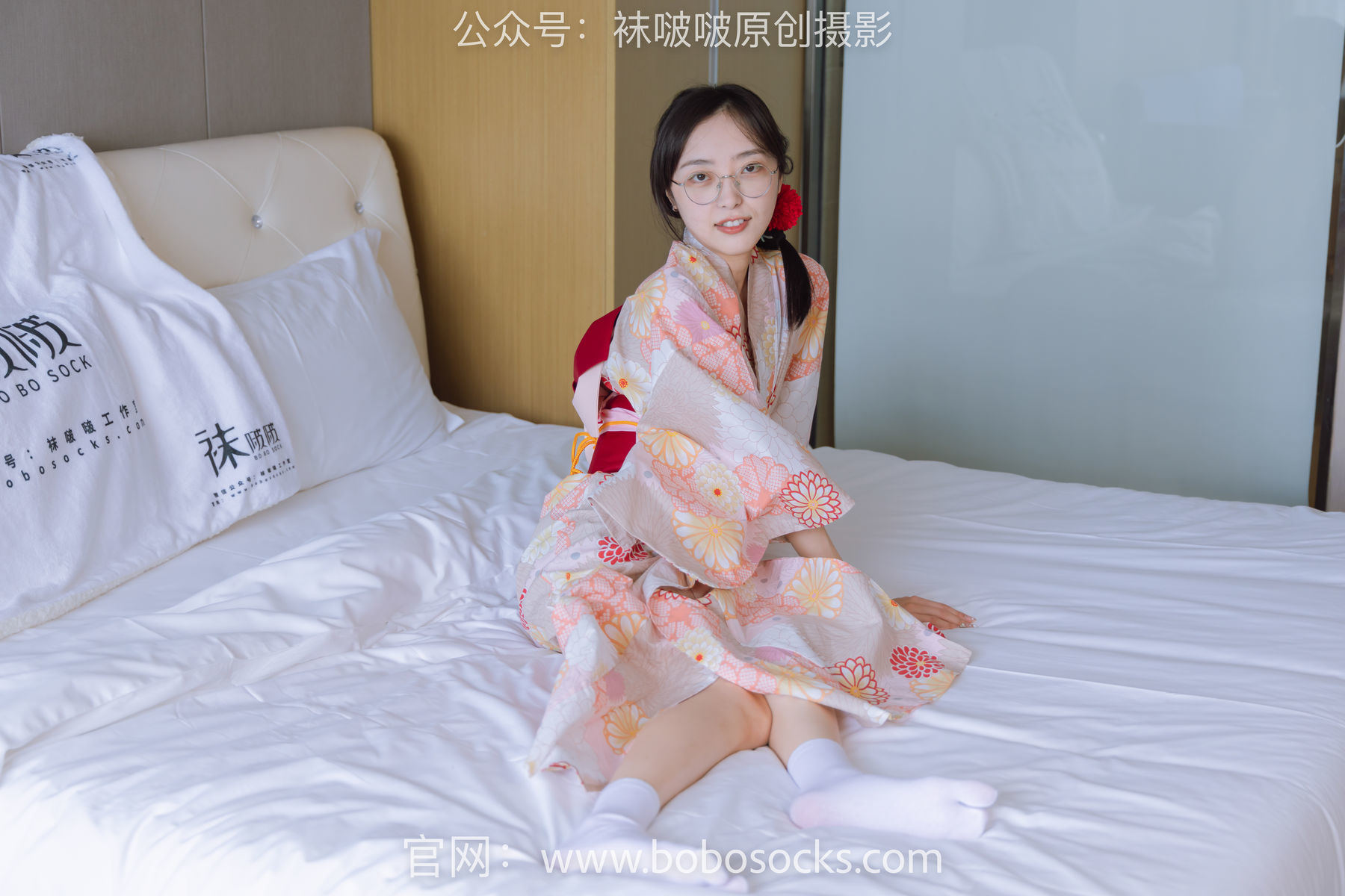 图片[4]-BoBoSocks袜啵啵 No.137 稚予-木屐、分指白棉袜、裸足、和风浴衣[170P]-六色网