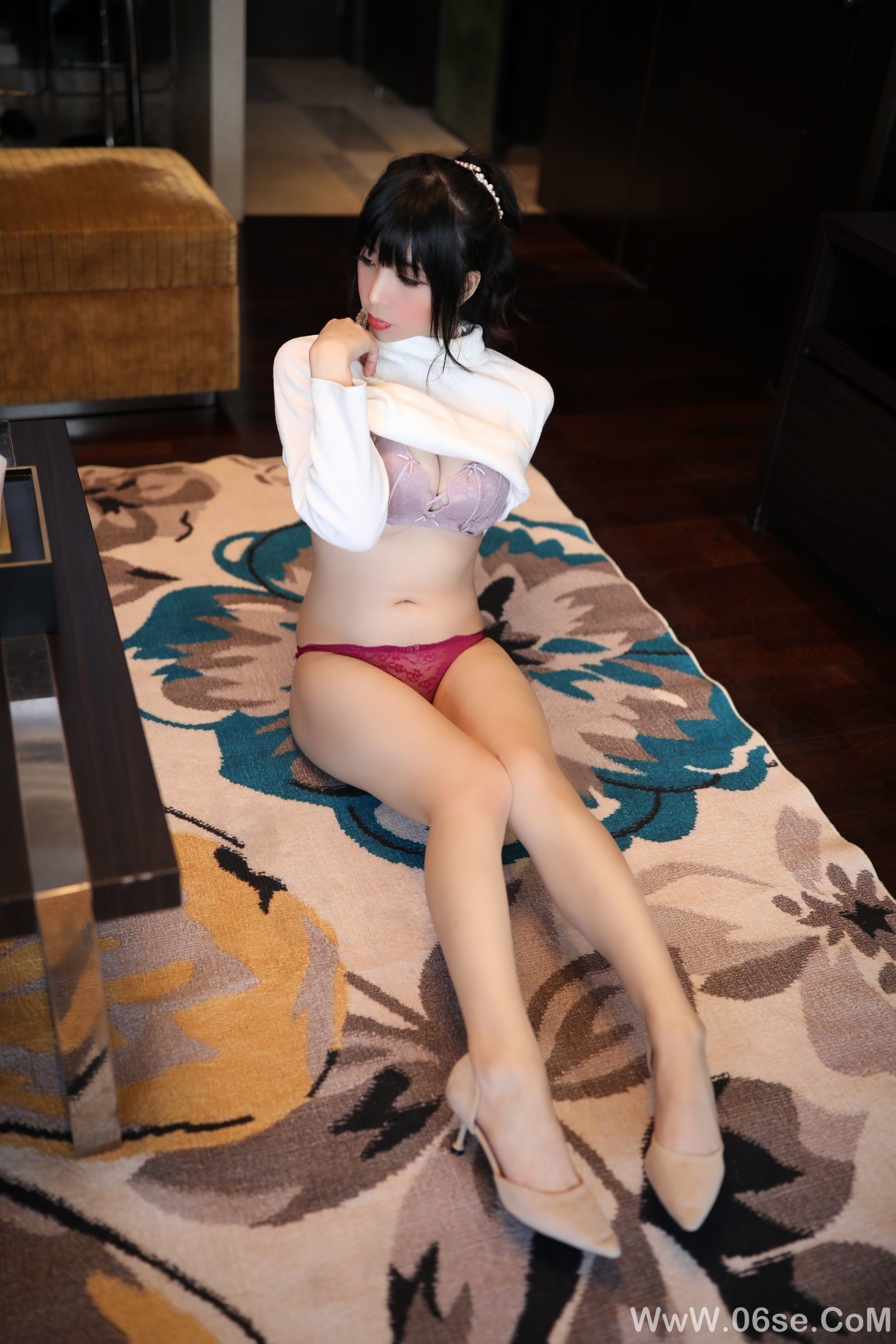 图片[67]-二次元巨乳美女鹿野希 单马尾眼镜娘[101P]-六色网