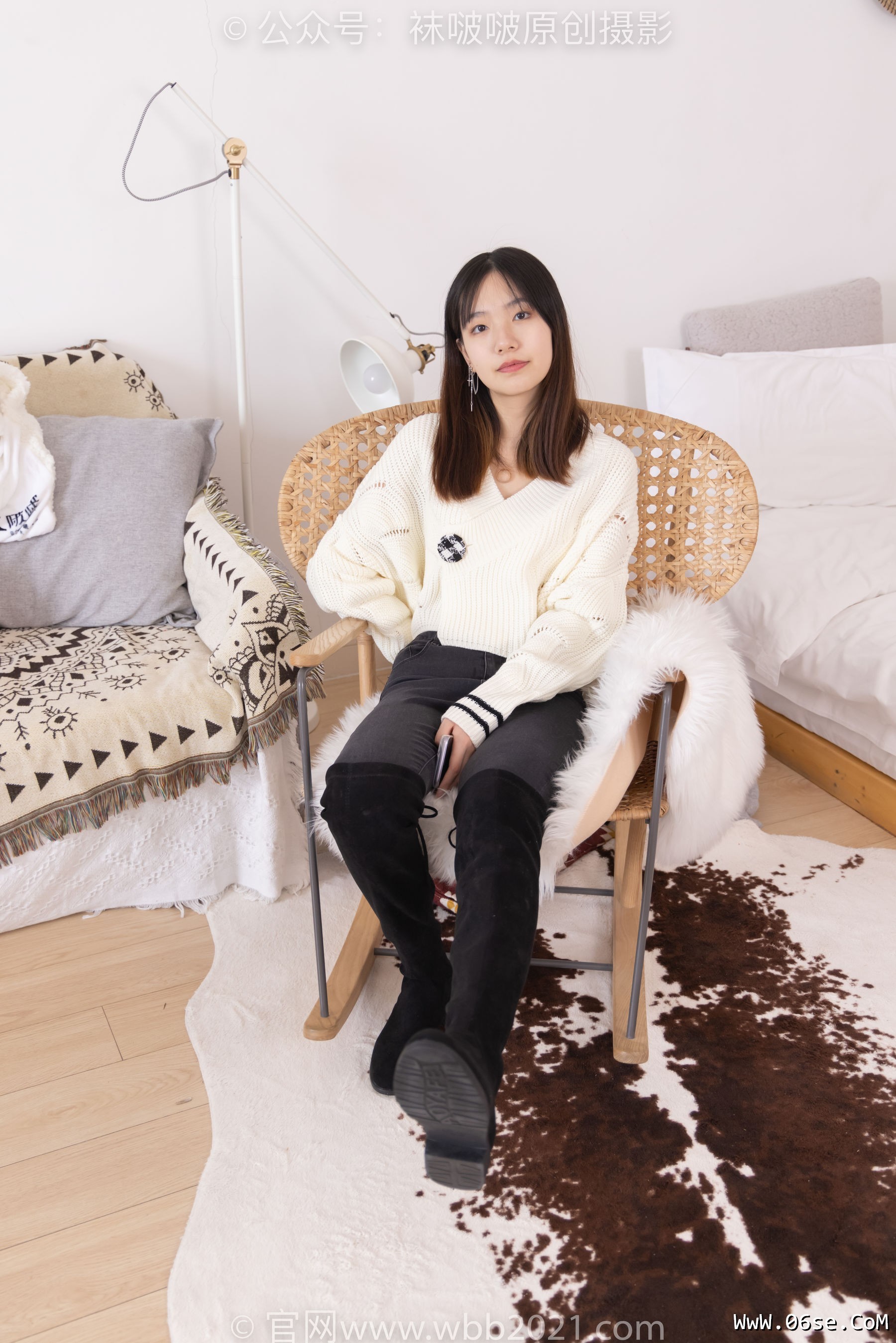 BoBoSocks袜啵啵 No.326 小甜豆 -长靴、油亮灰丝、裤里丝[155P]-六色网