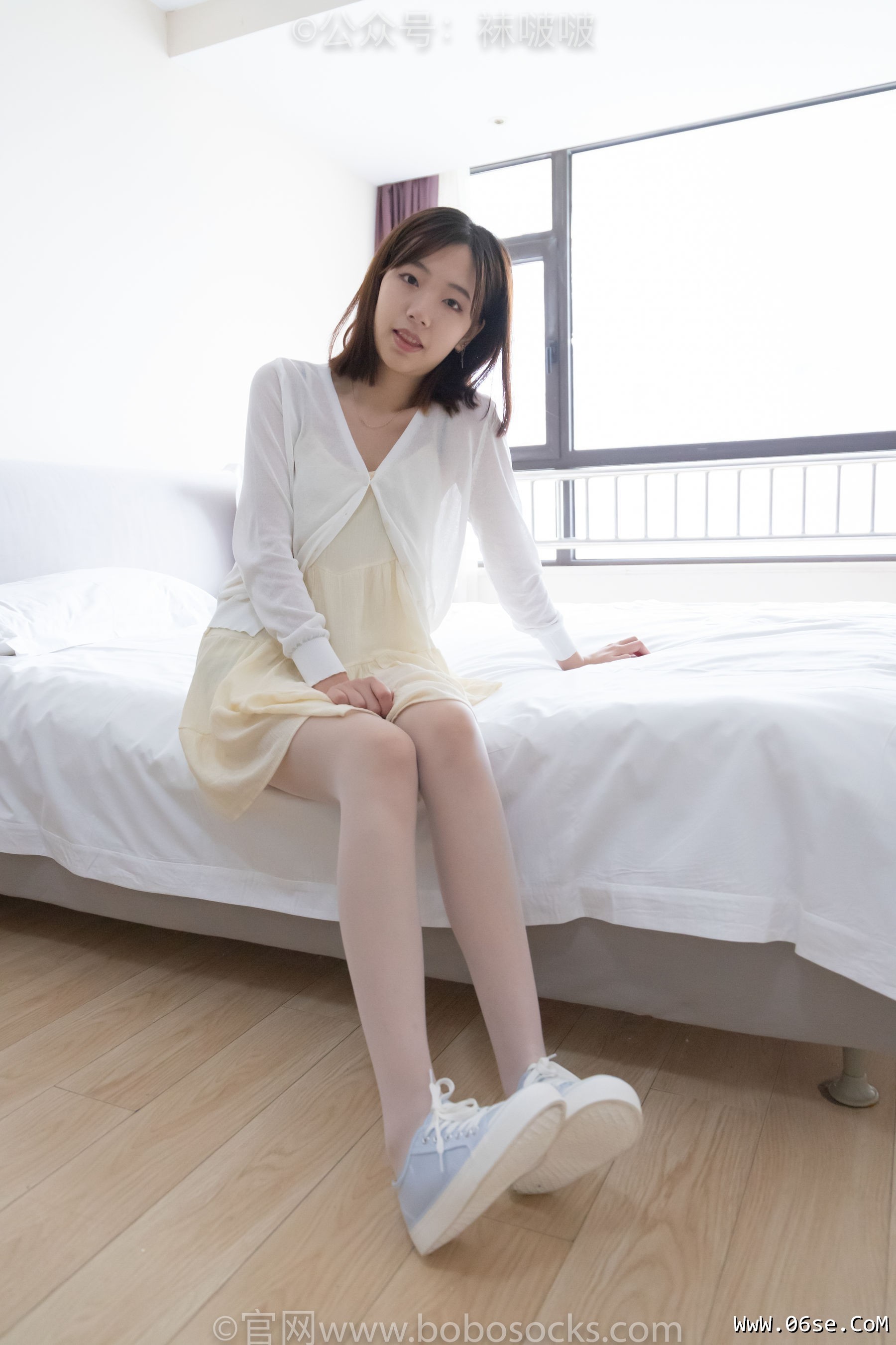 图片[129]-BoBoSocks袜啵啵 No.005 小甜豆-帆布鞋、薄白丝[133P]-六色网