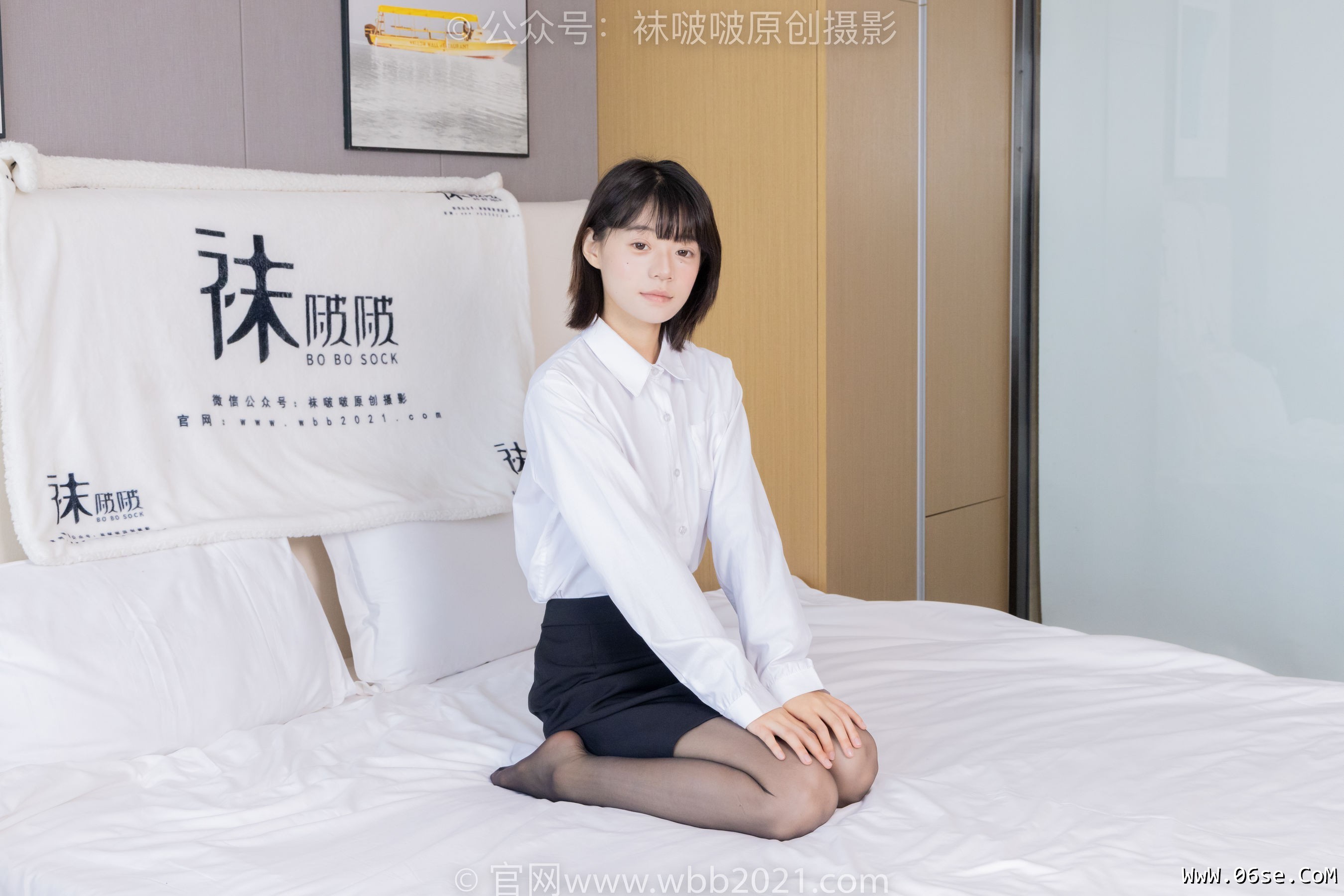 图片[120]-BoBoSocks袜啵啵 No.436 糯米 -OL制服、两双平底鞋、薄黑丝、厚肉丝[150P]-六色网