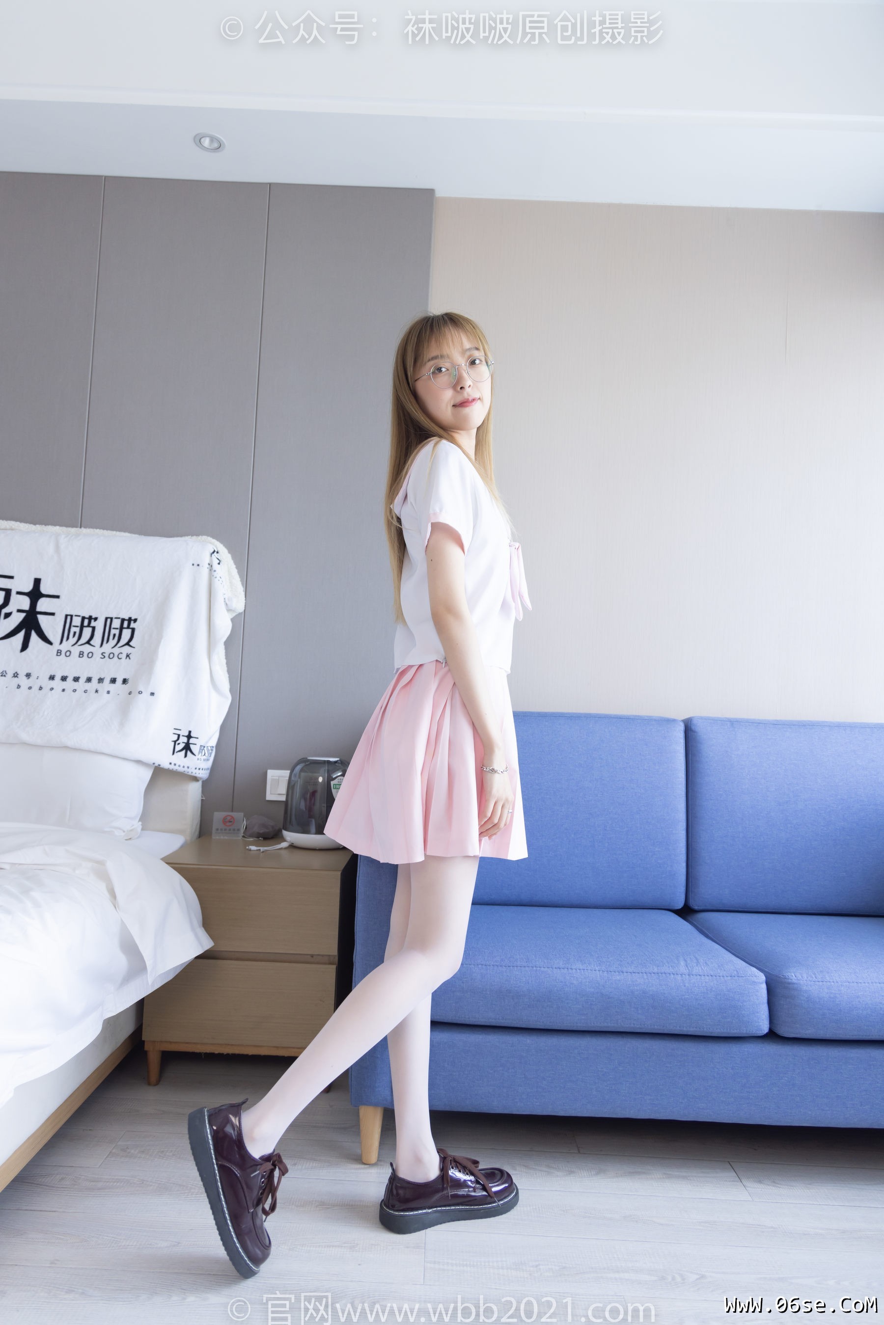 图片[65]-BoBoSocks袜啵啵 No.238 稚予-皮鞋、白丝、JK制服[153P]-六色网