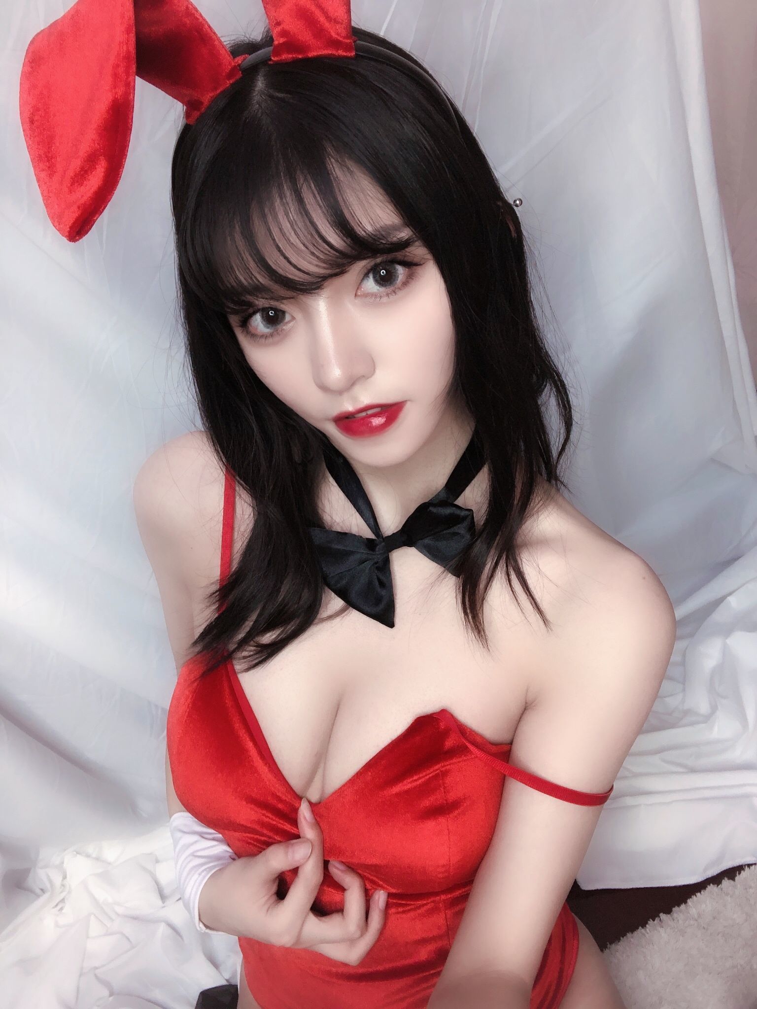 图片[5]-銘銘Kizami 红丝绒兔女郎[64P]-六色网