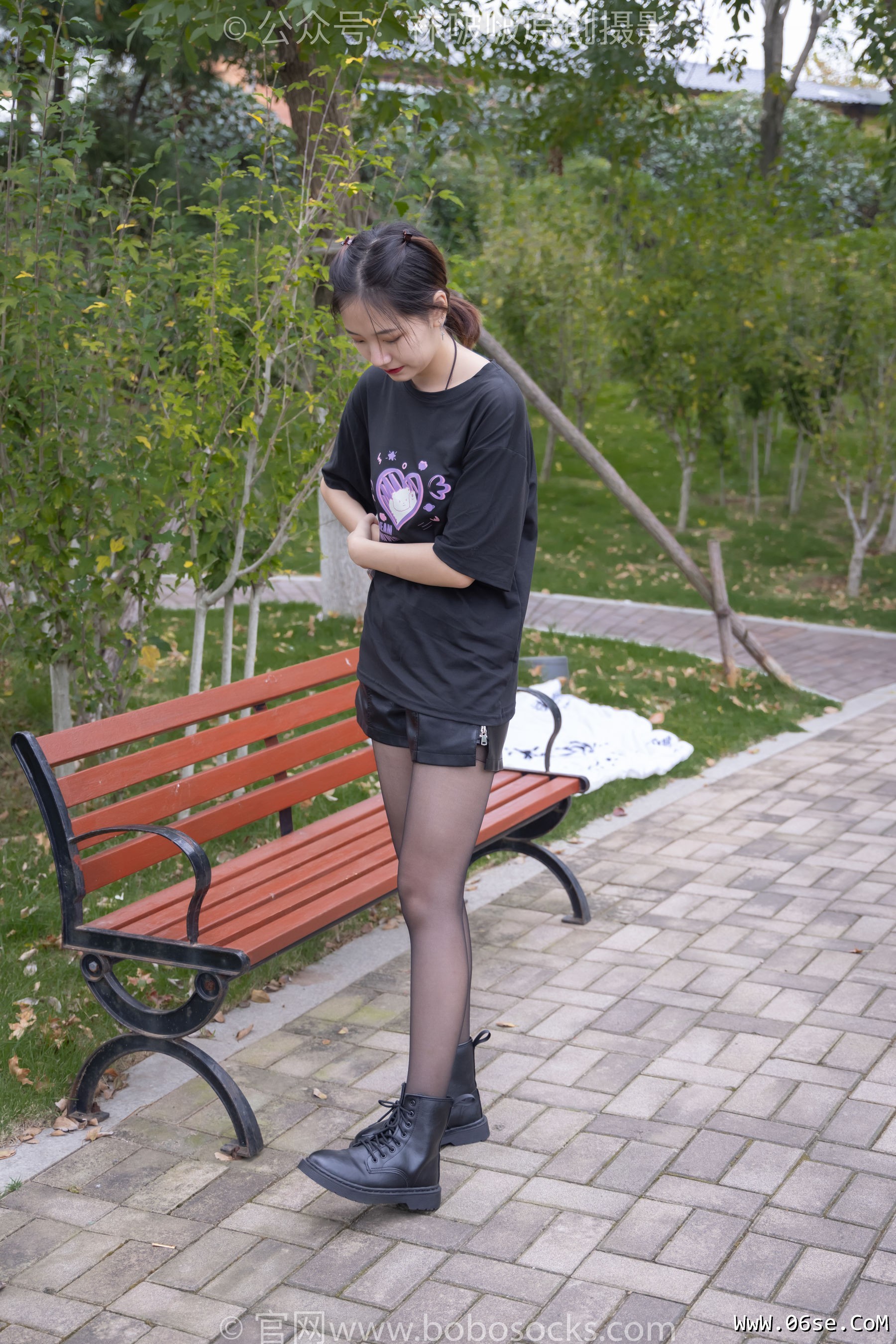 图片[79]-BoBoSocks袜啵啵 No.221 小甜豆-马丁靴、黑丝[133P]-六色网