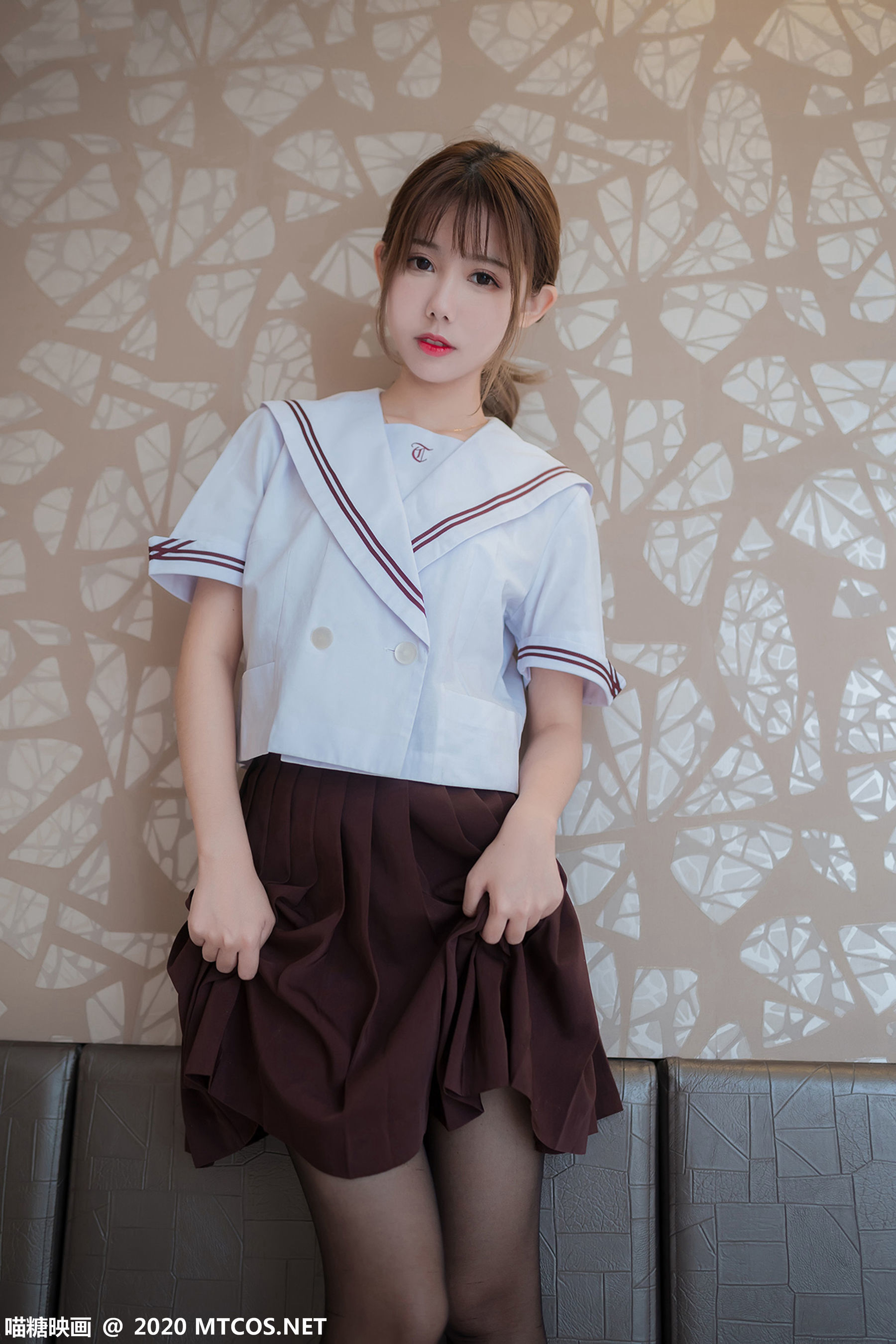 图片[14]-[喵糖映画] JKL.015 灰裙JK制服 [45P]-六色网
