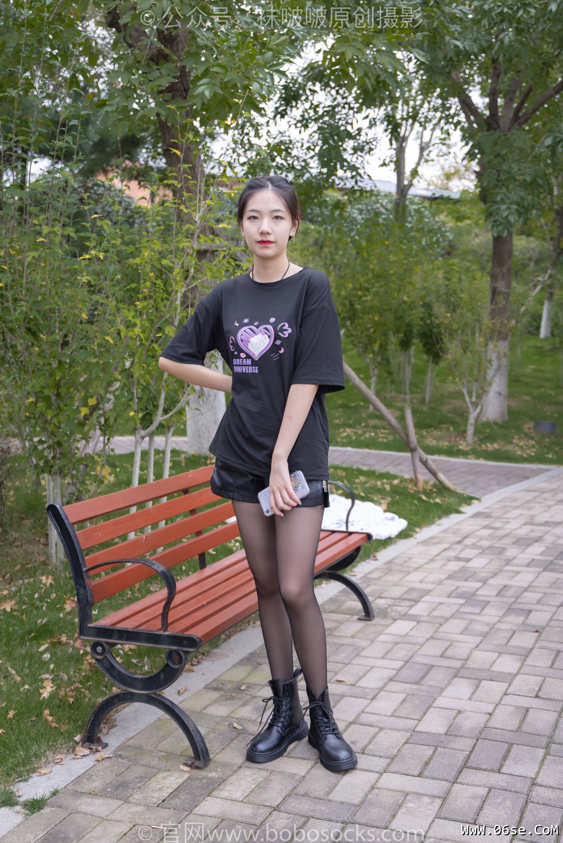 BoBoSocks袜啵啵 No.221 小甜豆-马丁靴、黑丝[133P]-六色网