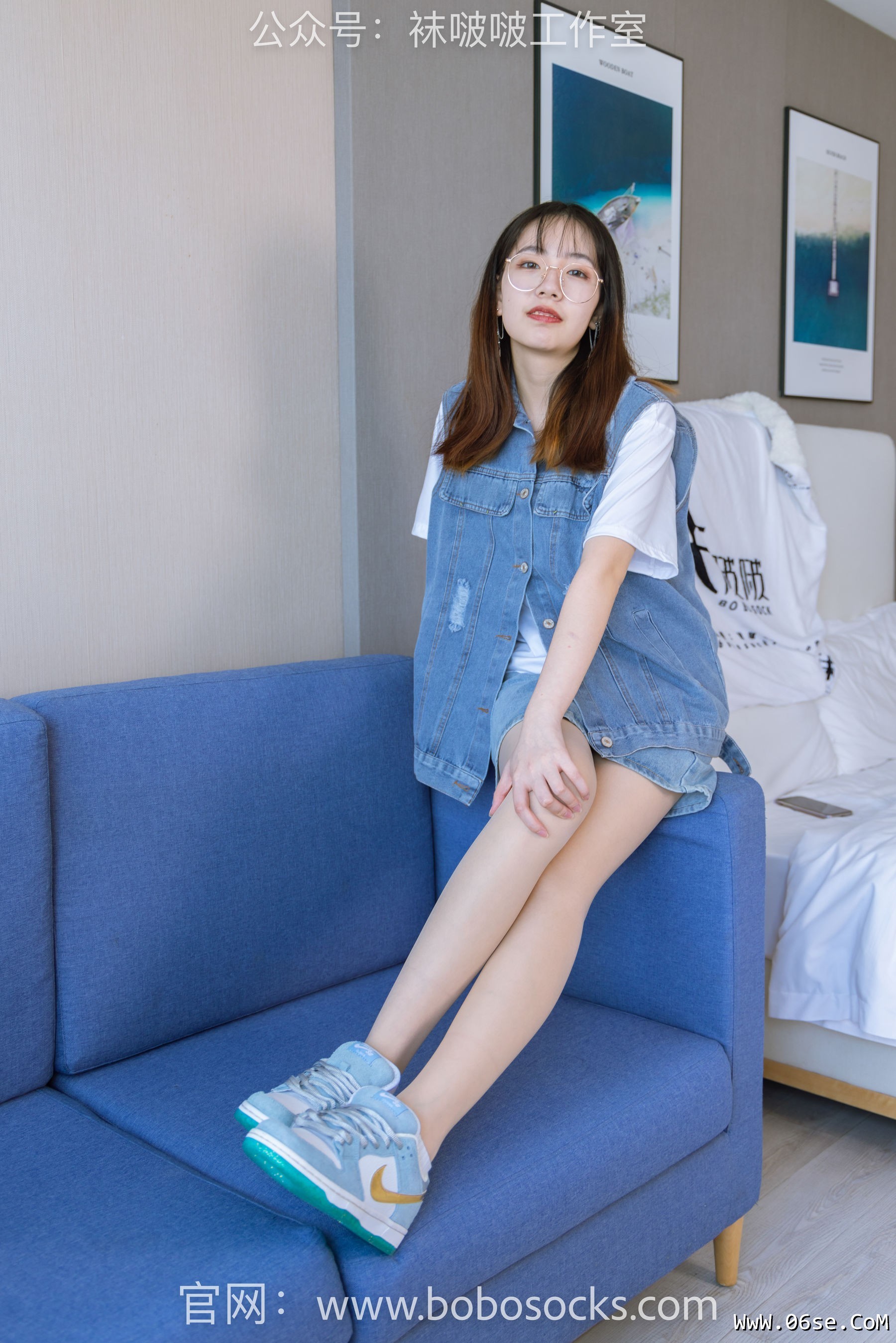图片[57]-BoBoSocks袜啵啵 No.123 小甜豆-板鞋、白棉袜、肉丝[140P]-六色网