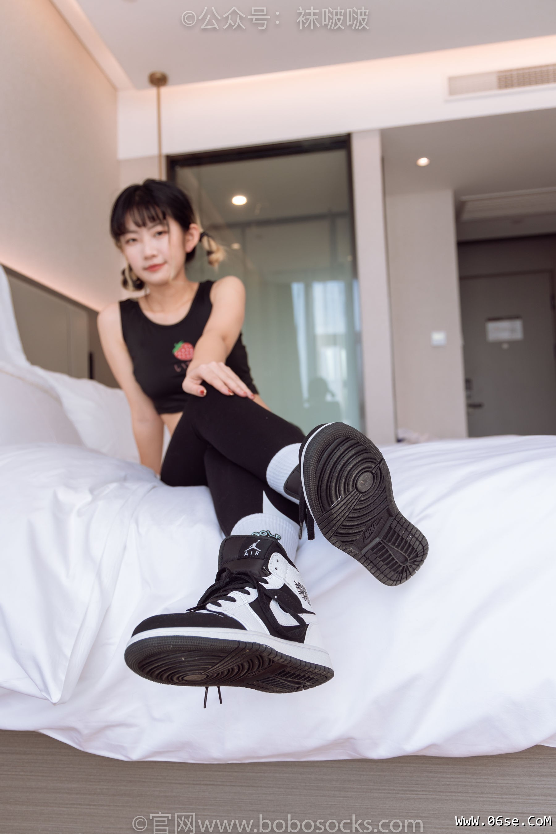 图片[23]-BoBoSocks袜啵啵 No.059 砂糖-AJ板鞋、白棉袜、裸足[142P]-六色网