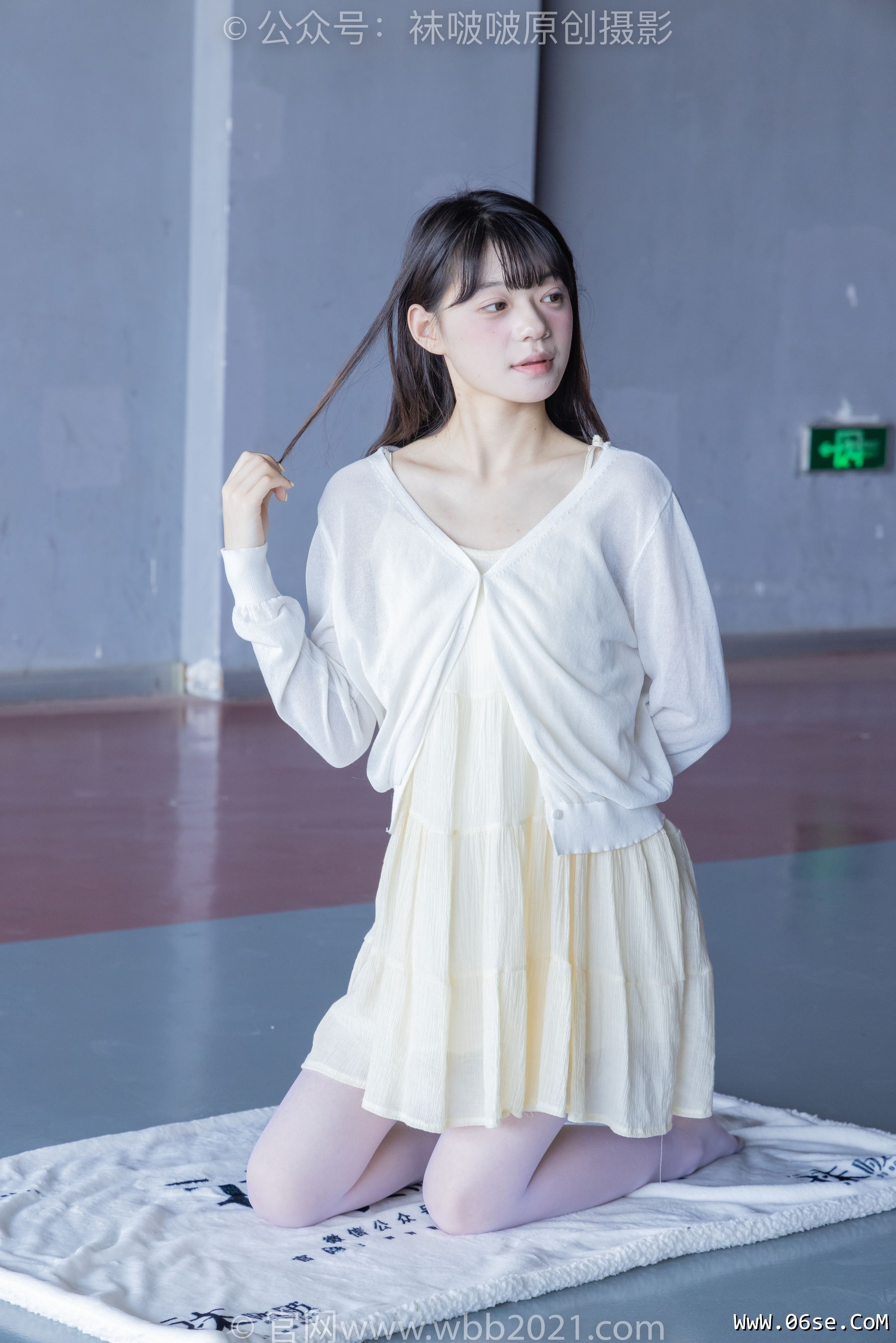 图片[12]-BoBoSocks袜啵啵 No.395 糯米 -板鞋、白丝[145P]-六色网