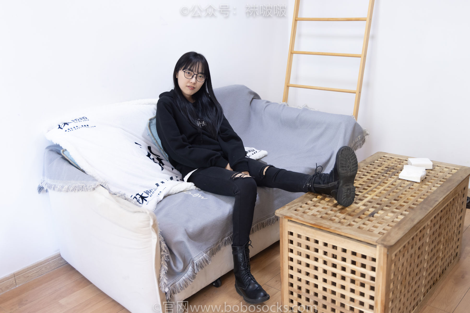 图片[28]-BoBoSocks袜啵啵 No.061 稚予-短靴、白棉袜、裸足[145P]-六色网