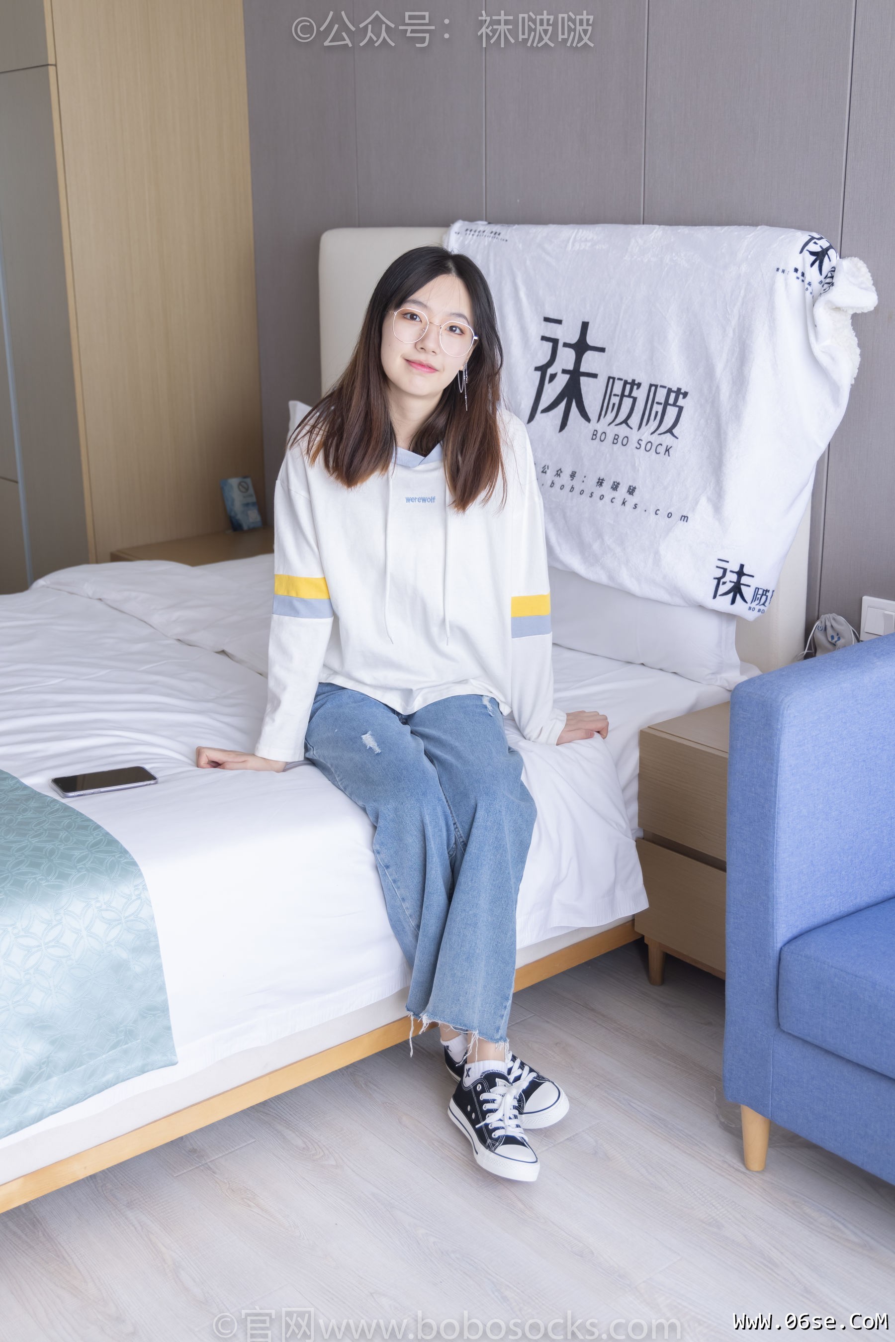 图片[2]-BoBoSocks袜啵啵 No.080 小甜豆-帆布鞋、白棉袜、肉丝[140P]-六色网