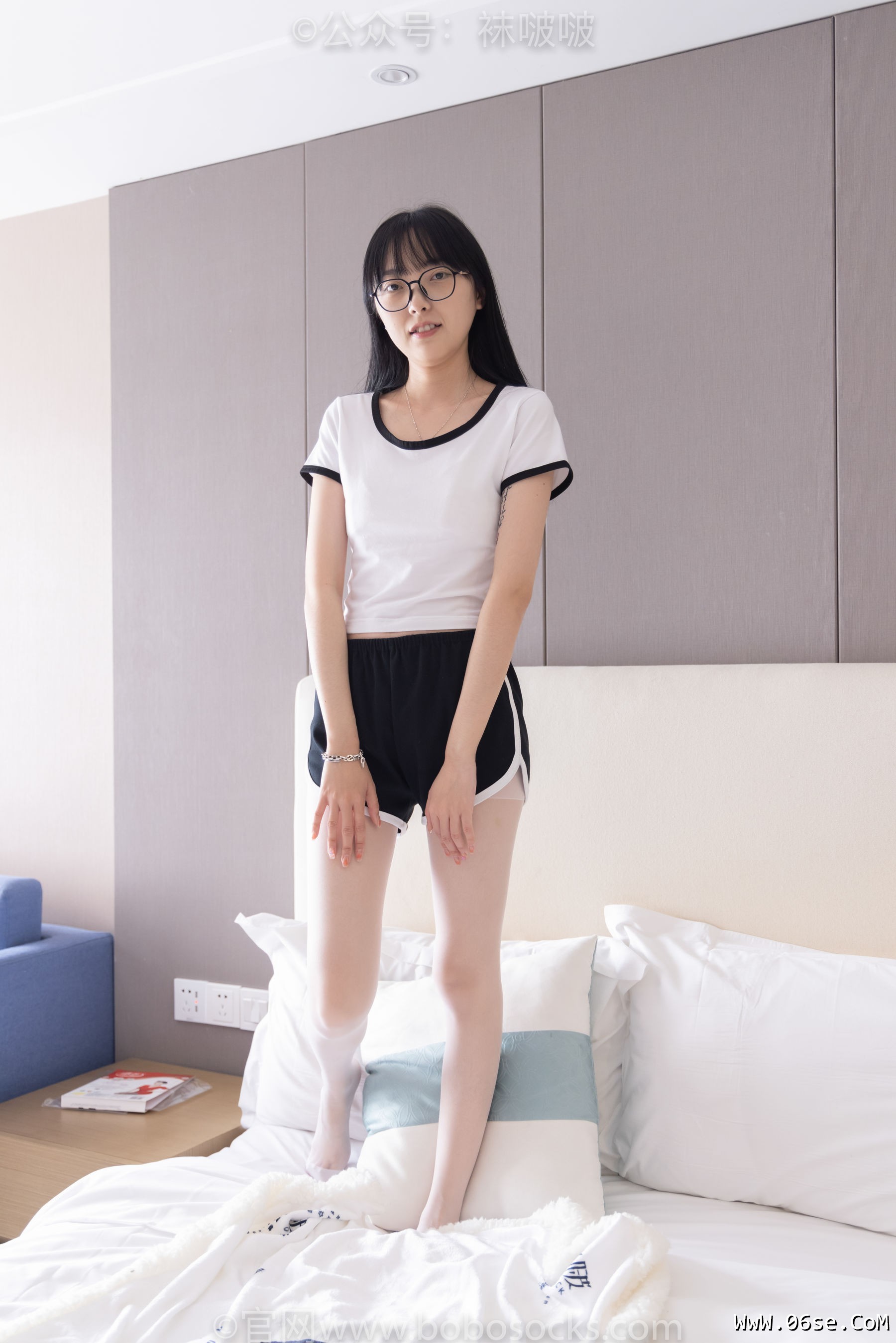 图片[127]-BoBoSocks袜啵啵 No.037 稚予-帆布鞋、短白棉袜、白丝[136P]-六色网