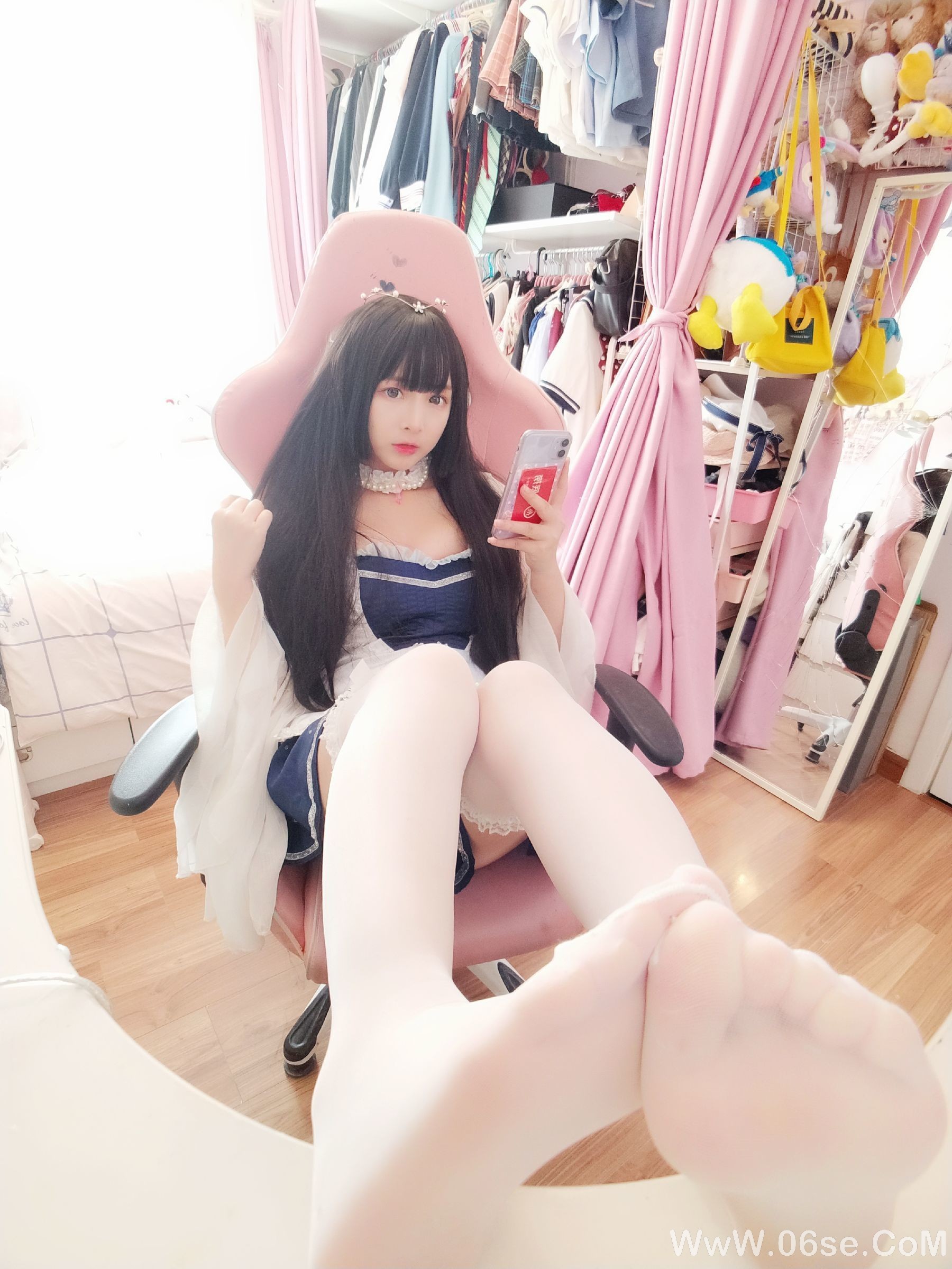 图片[3]-二次元美女古川kagura 白丝[44P]-六色网