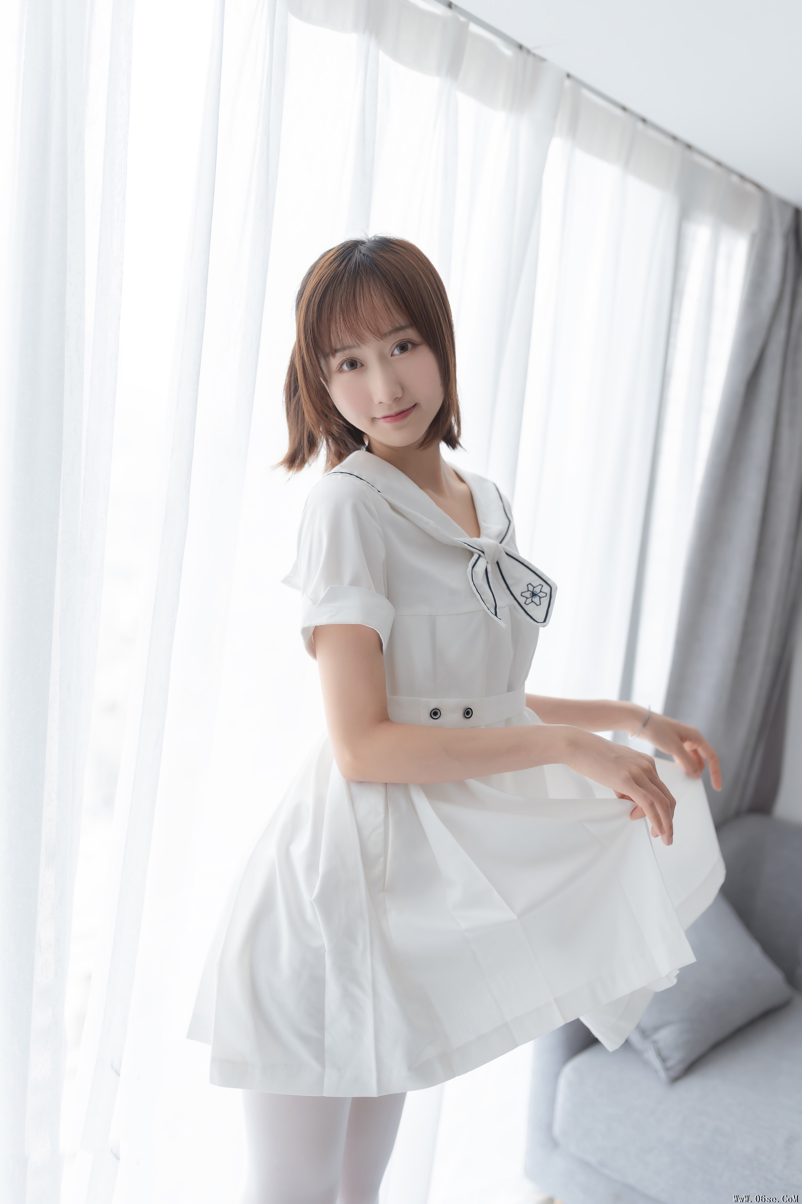 图片[33]-喵糖映画 VOL.271 纯色白裙 [39P-112MB]-六色网