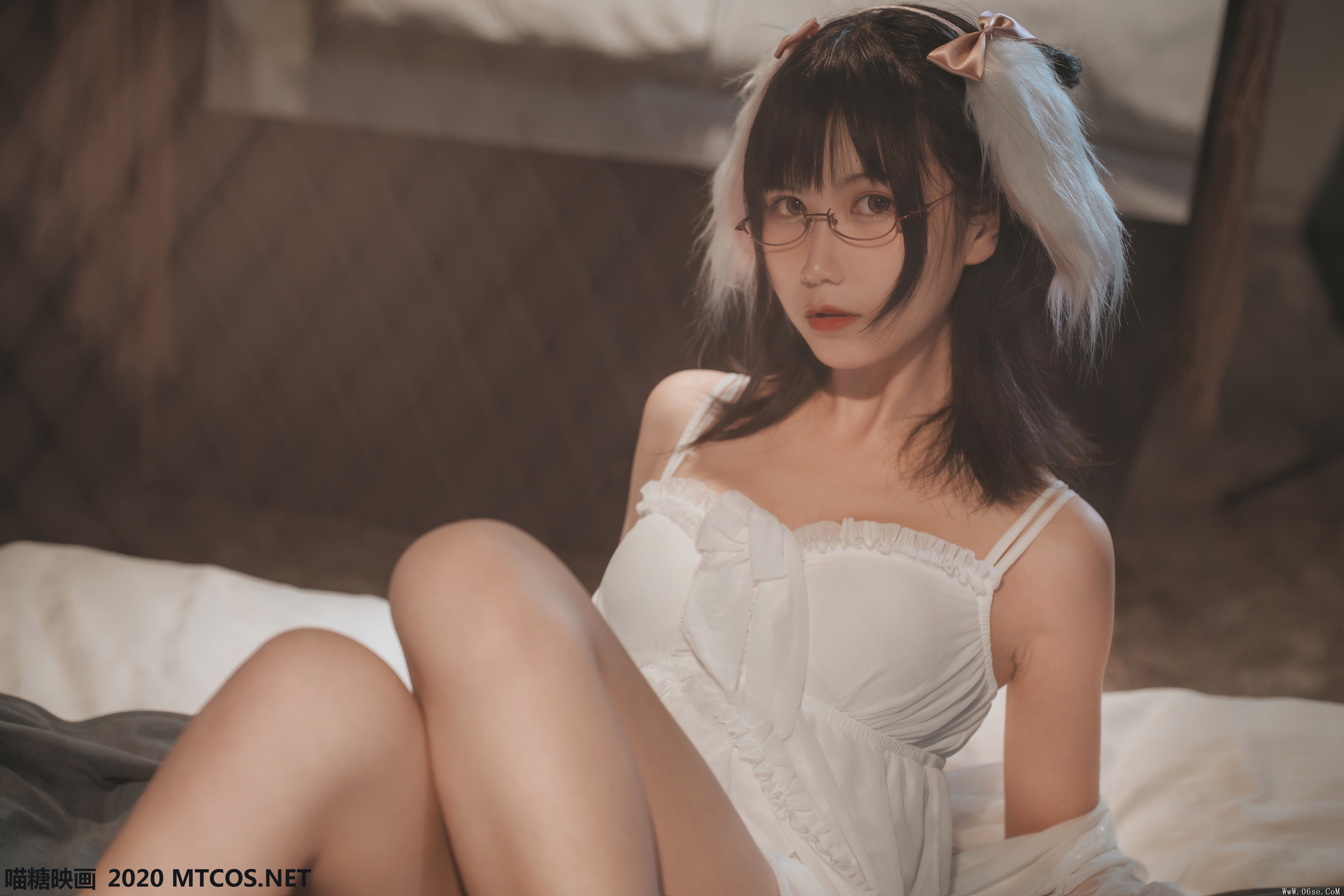 图片[14]-喵糖映画 VOL.139 白色私房睡裙[30P／226M]-六色网