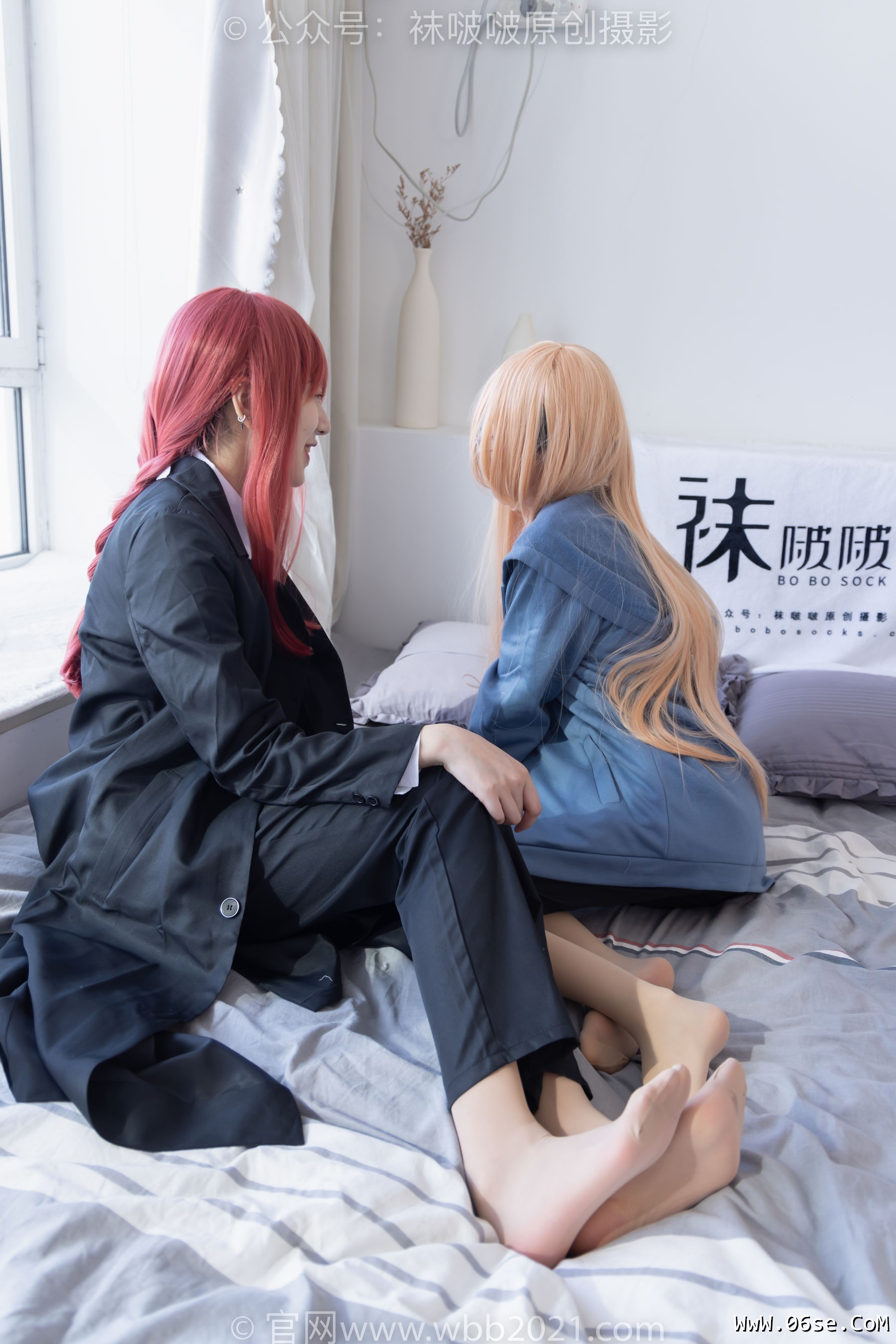 图片[29]-BoBoSocks袜啵啵 No.302 小甜豆&稚予 -三双皮鞋、板鞋、黑丝、两双肉丝、裤里丝[140P]-六色网
