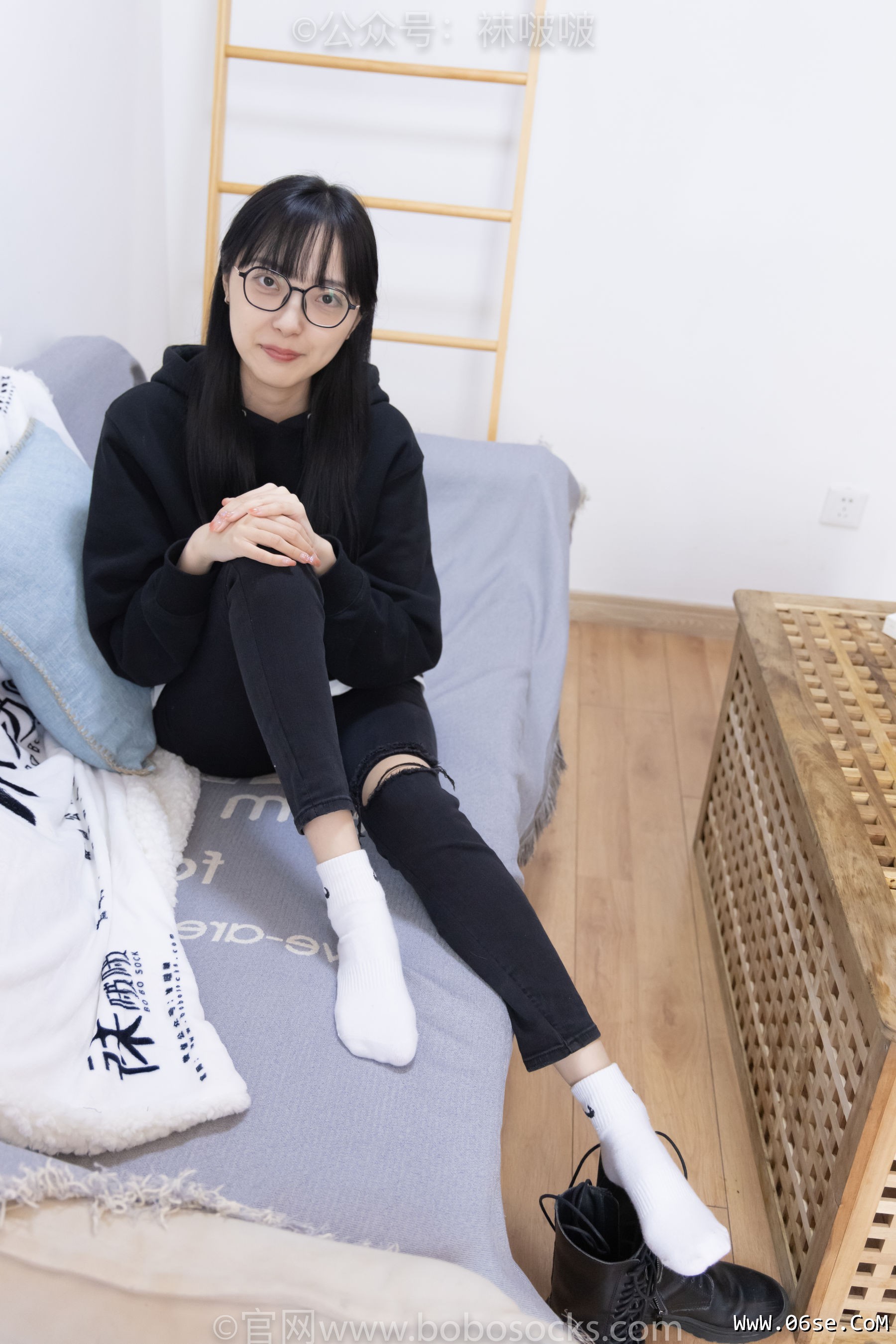 图片[104]-BoBoSocks袜啵啵 No.061 稚予-短靴、白棉袜、裸足[145P]-六色网