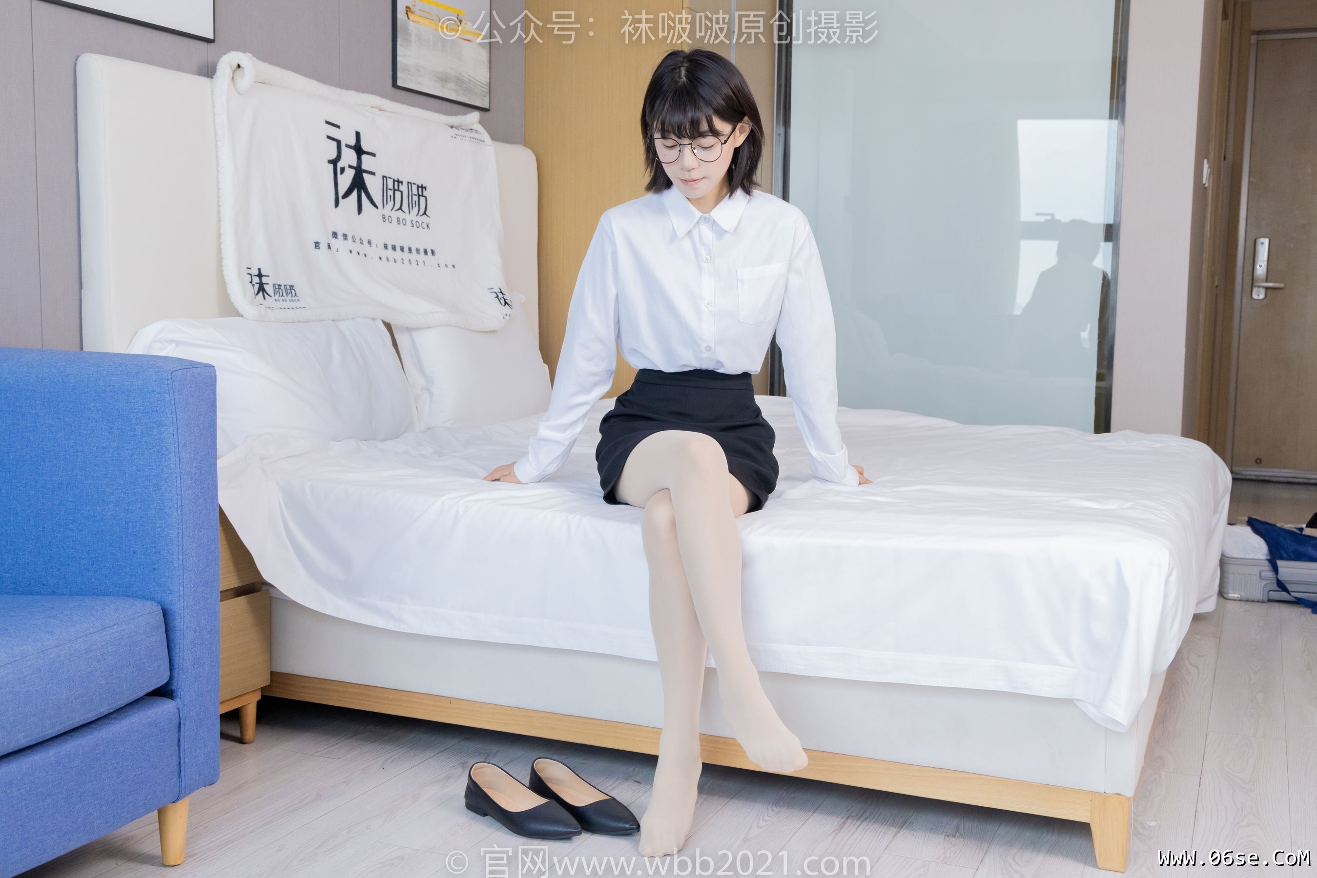 图片[144]-BoBoSocks袜啵啵 No.436 糯米 -OL制服、两双平底鞋、薄黑丝、厚肉丝[150P]-六色网