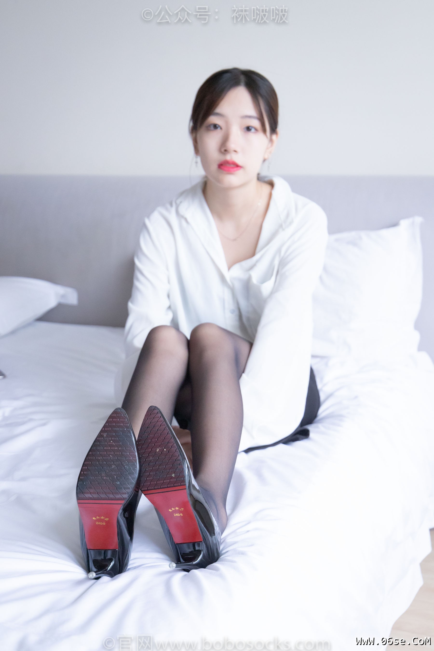 图片[130]-BoBoSocks袜啵啵 No.017 小甜豆-OL制服、高跟鞋、黑丝[131P]-六色网