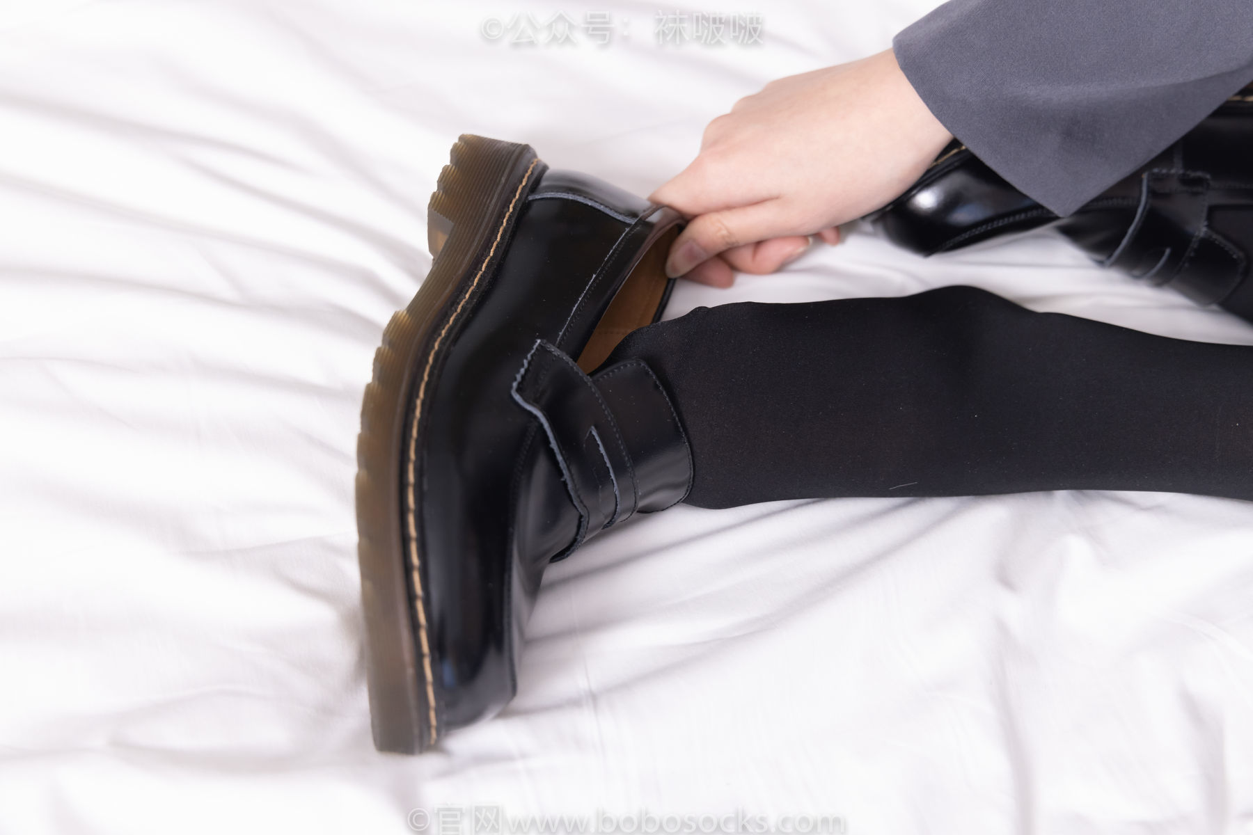 图片[40]-BoBoSocks袜啵啵 No.060 小甜豆-JK制服、皮鞋、厚黑丝[131P]-六色网