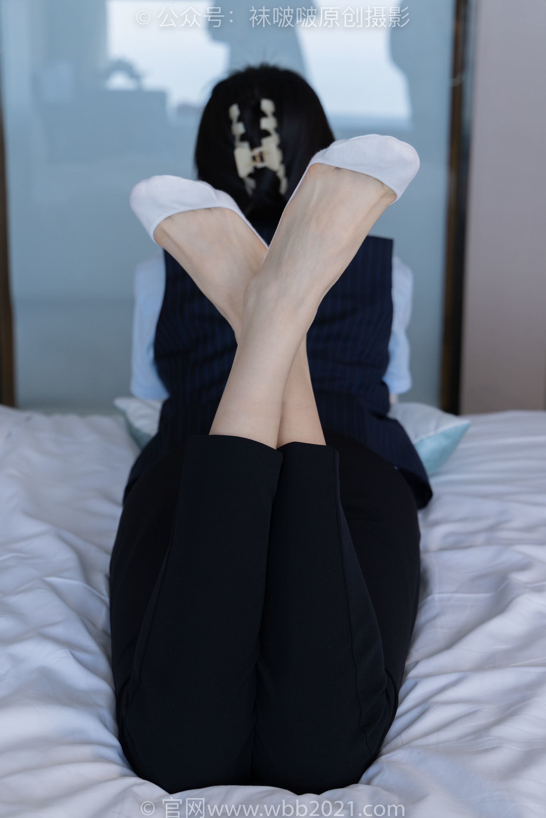 图片[37]-BoBoSocks袜啵啵 No.413 芝士 -高跟鞋、白色吊带船袜、银行制服[145P]-六色网