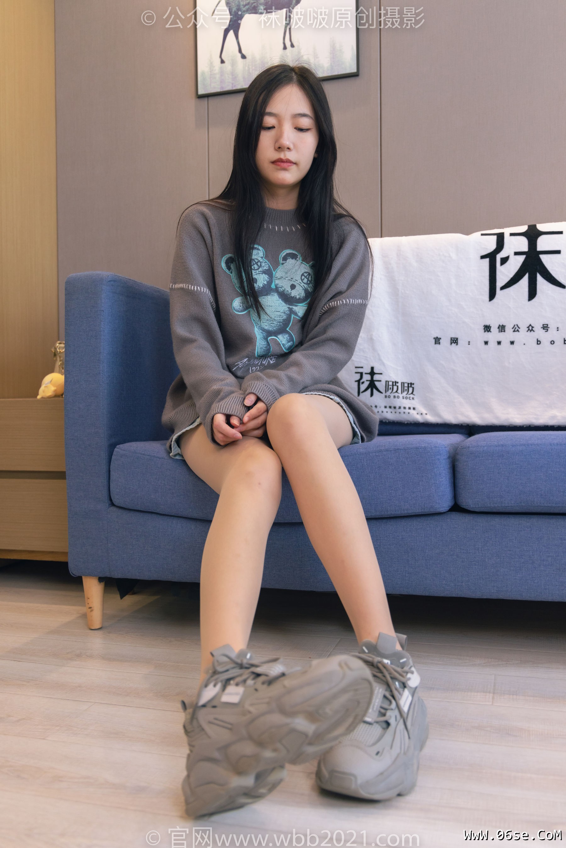 图片[59]-BoBoSocks袜啵啵 No.354 小甜豆 -运动鞋、肉丝[140P]-六色网